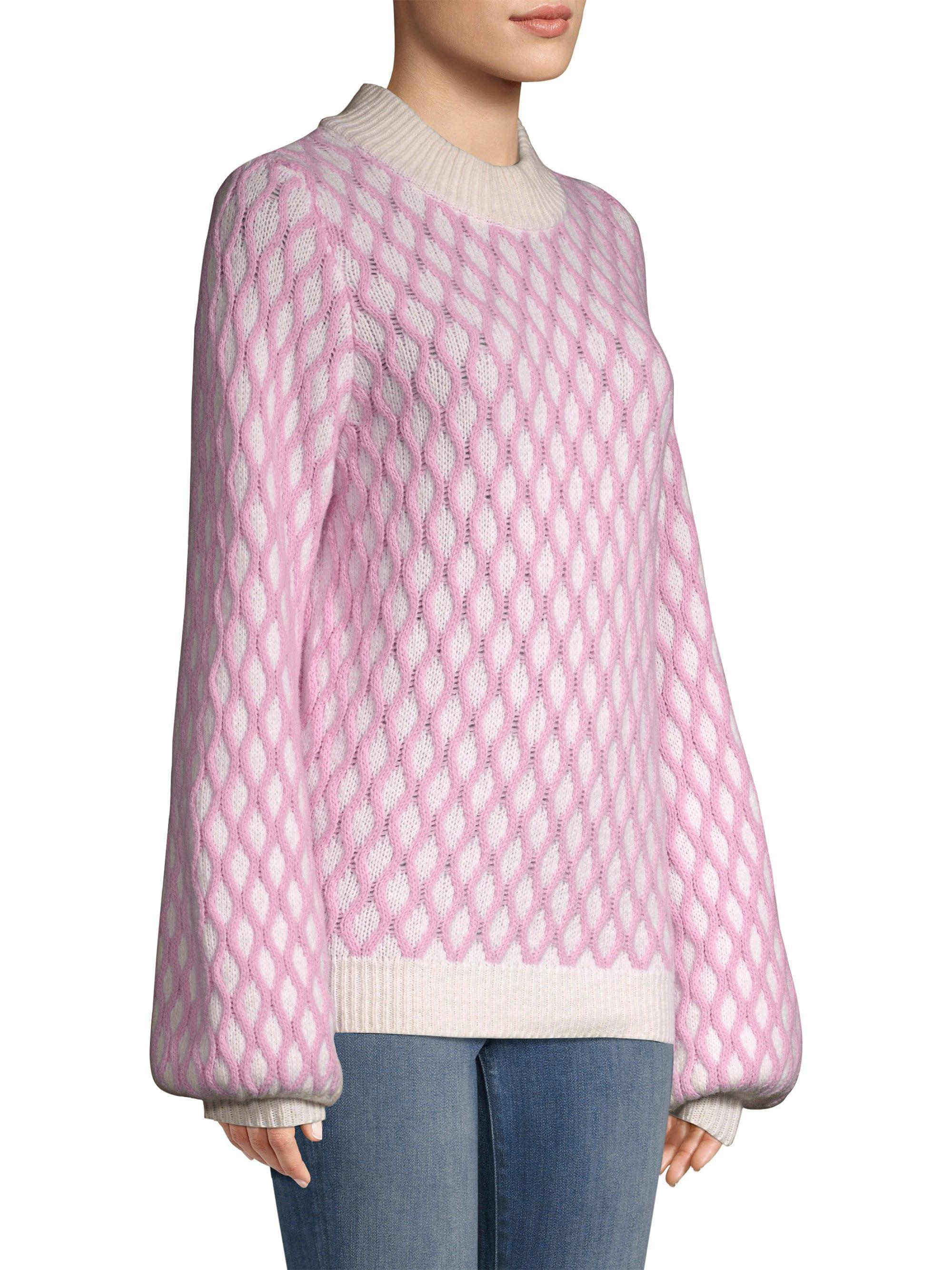 forord Nathaniel Ward Ideel Stine Goya Carlo Cable Knit Wool-blend Sweater in Pink - Lyst
