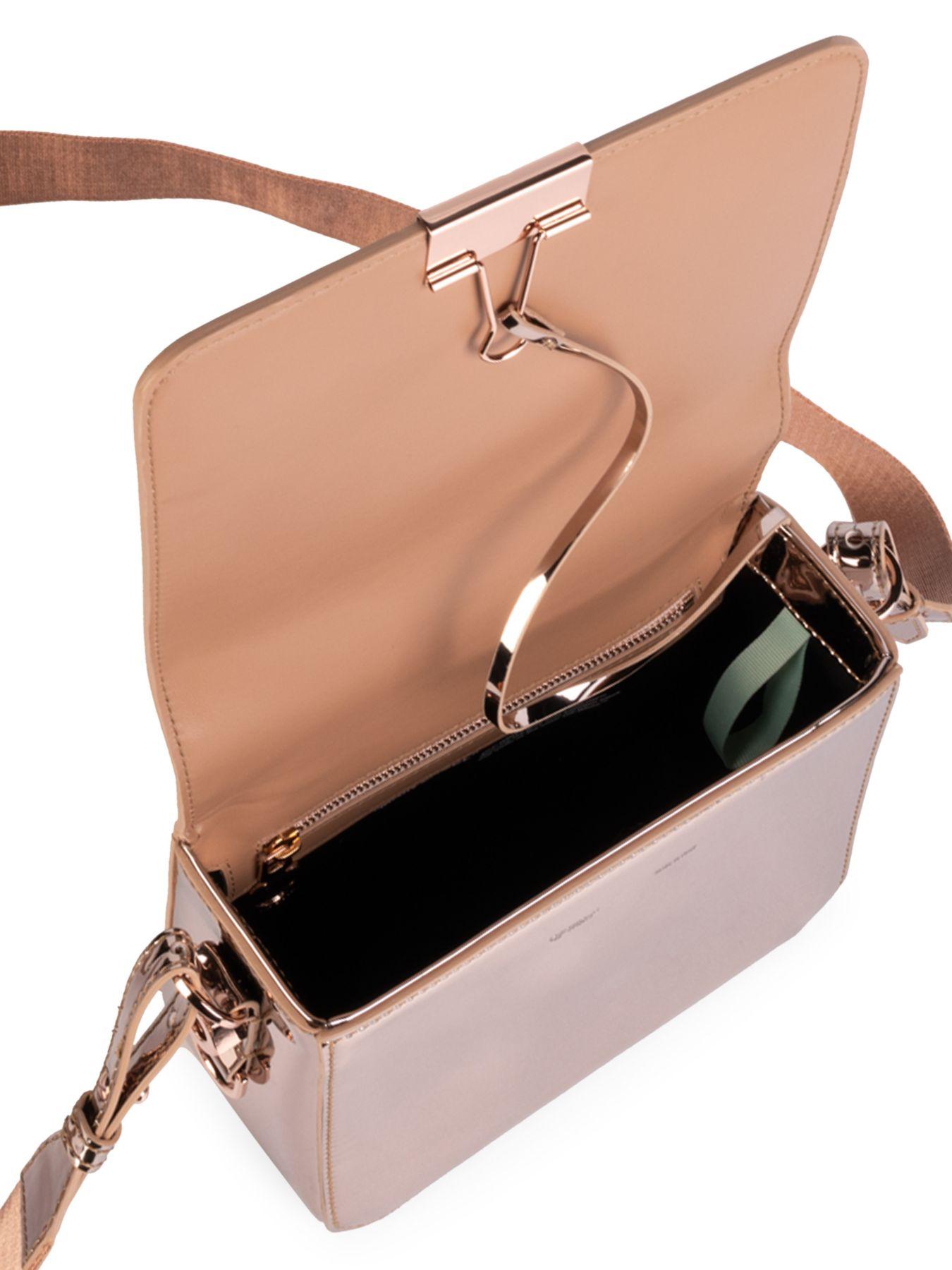 off white rose gold bag