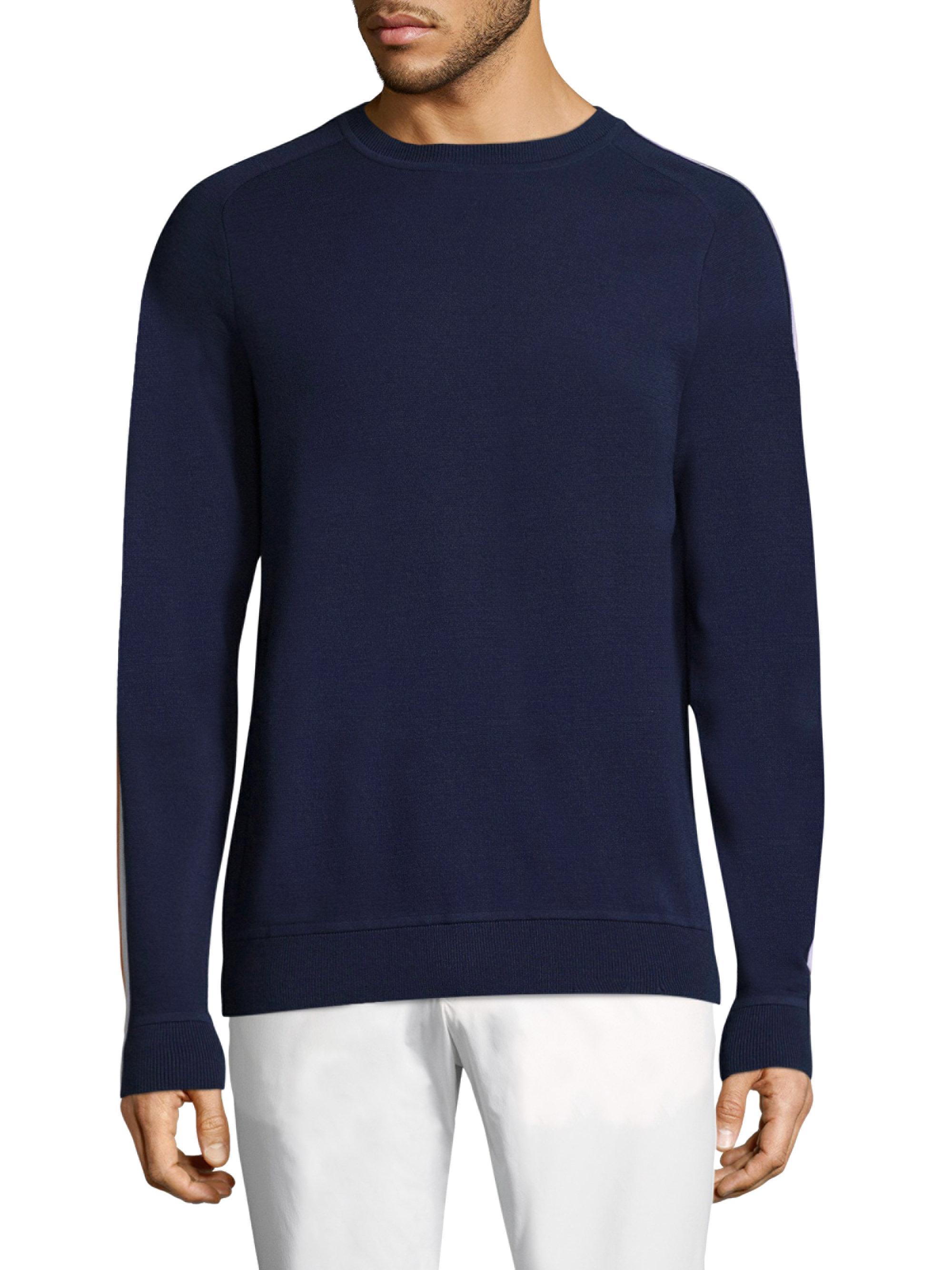 Lyst - Vilebrequin Crewneck Wool Pullover in Blue for Men