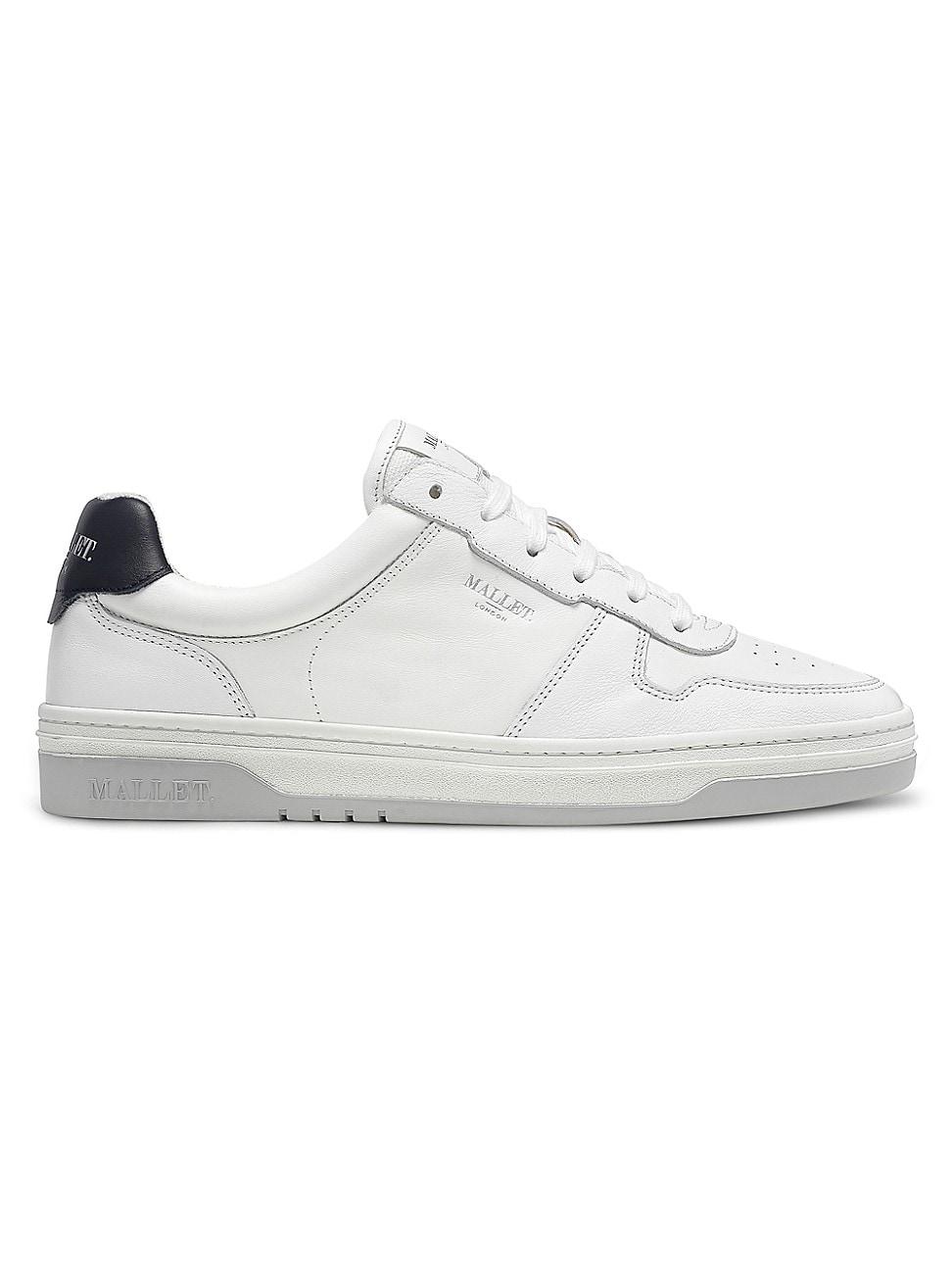 Mallet Bentham Leather Low-top Sneakers in White for Men | Lyst