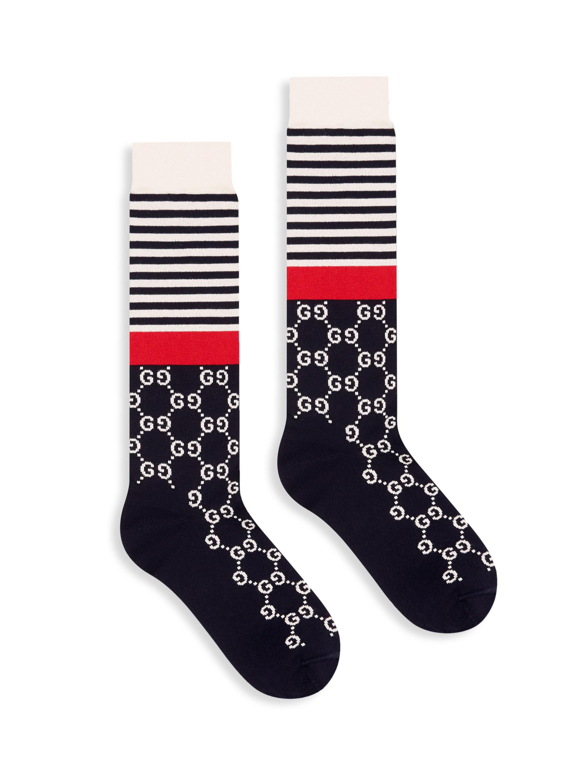 navy gucci socks