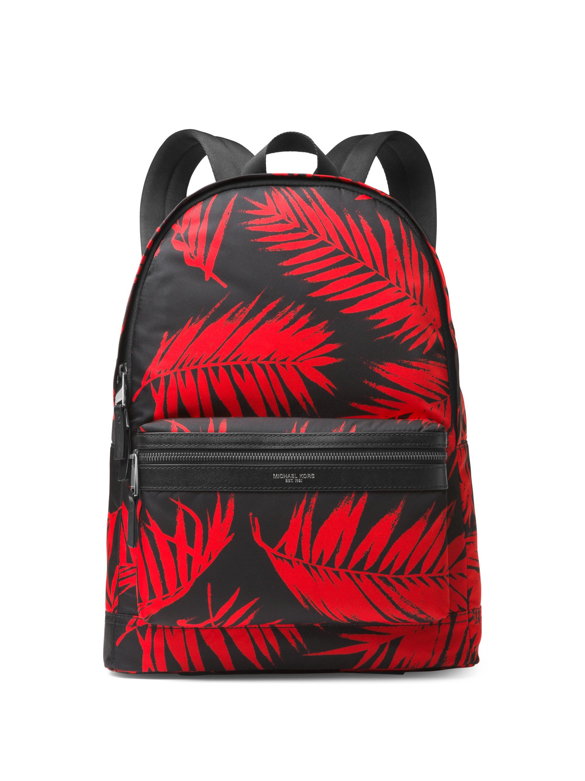 michael kors palm leaf backpack
