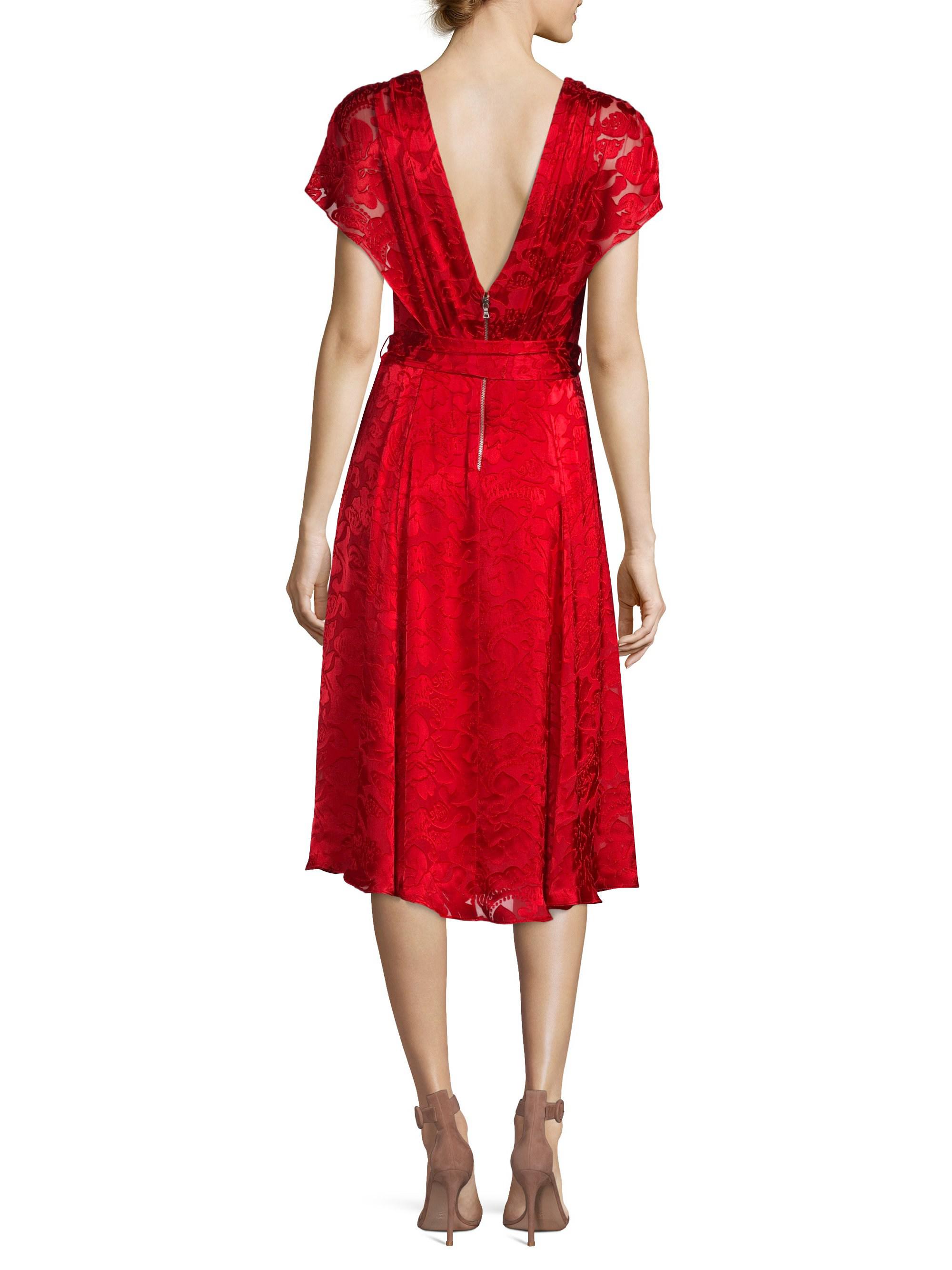 alice olivia wrap dress