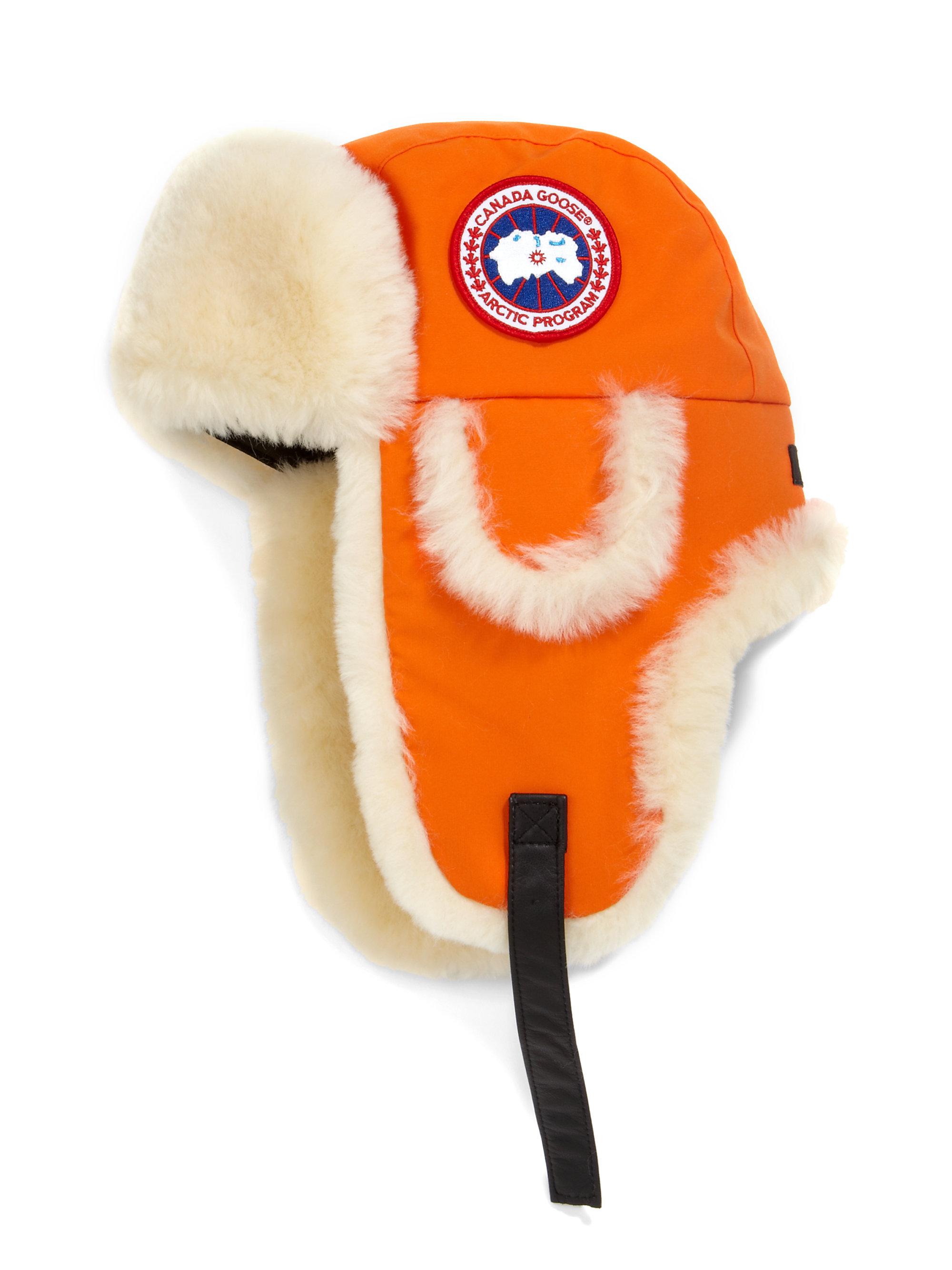 shearling pilot hat