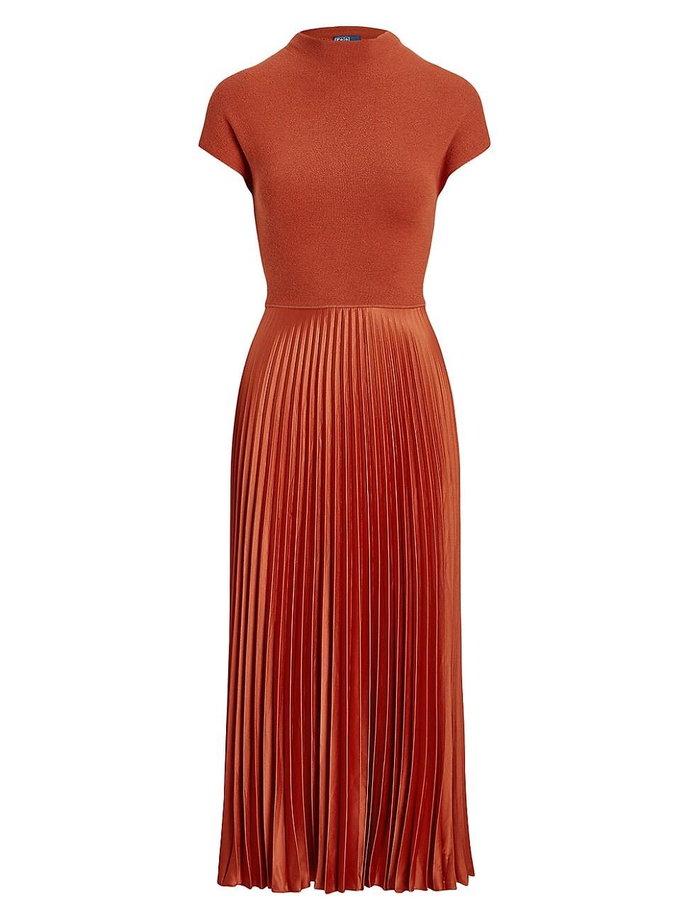 Polo Ralph Lauren Wonda Pleated Wool, Silk And Cashmere-blend