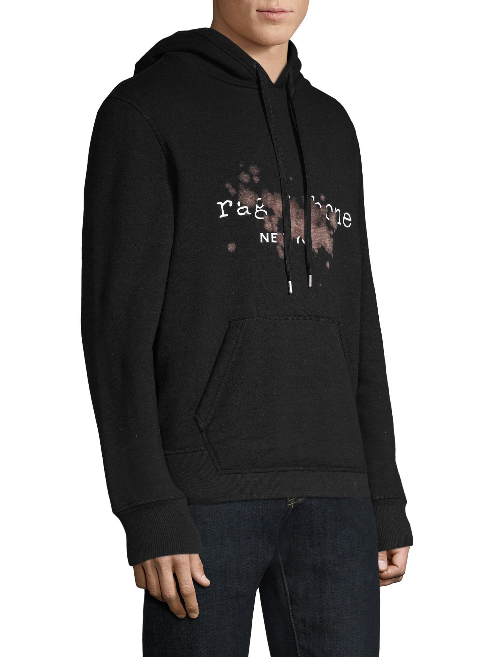 rag and bone black hoodie