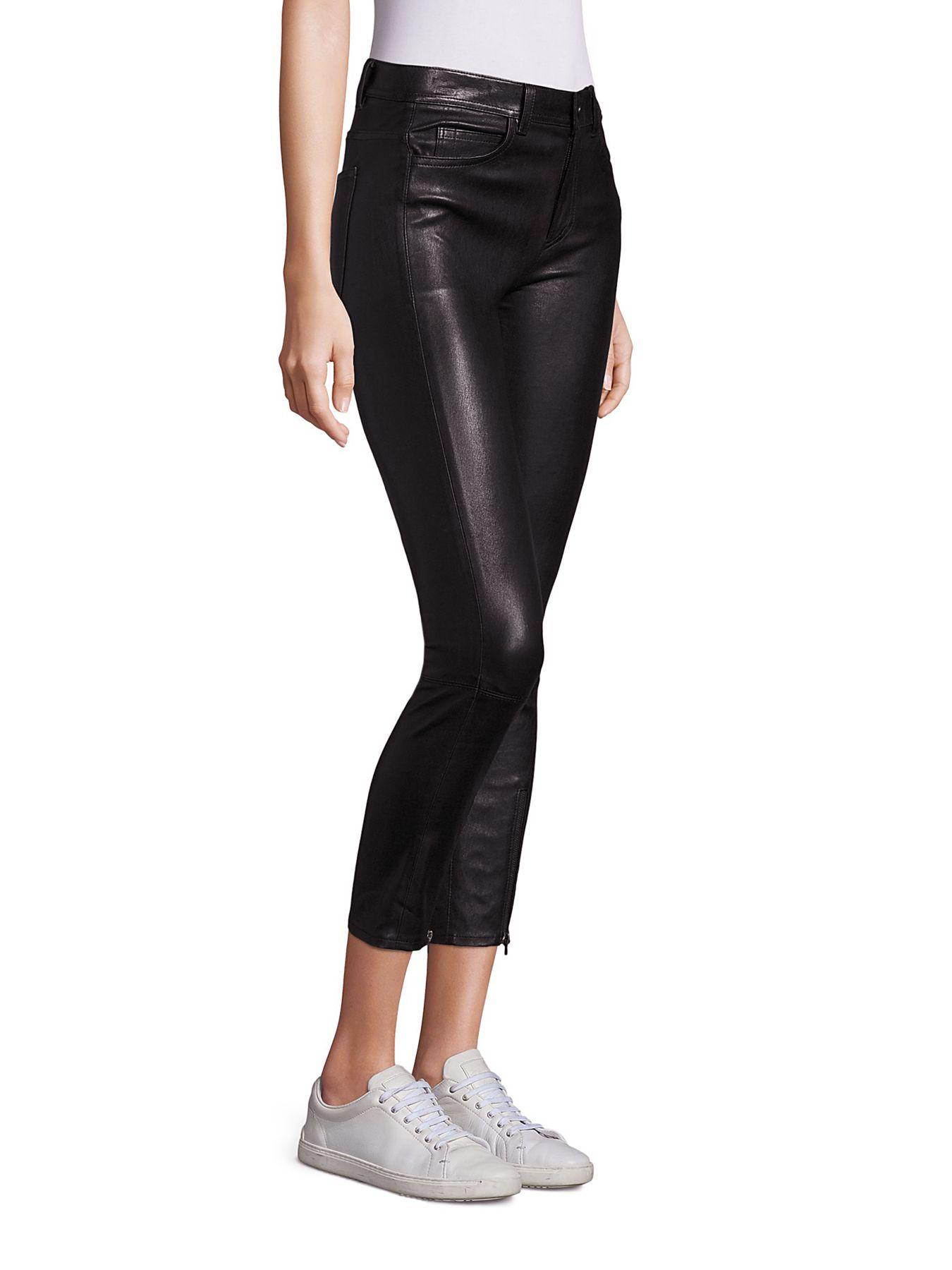 helmut lang leather pants