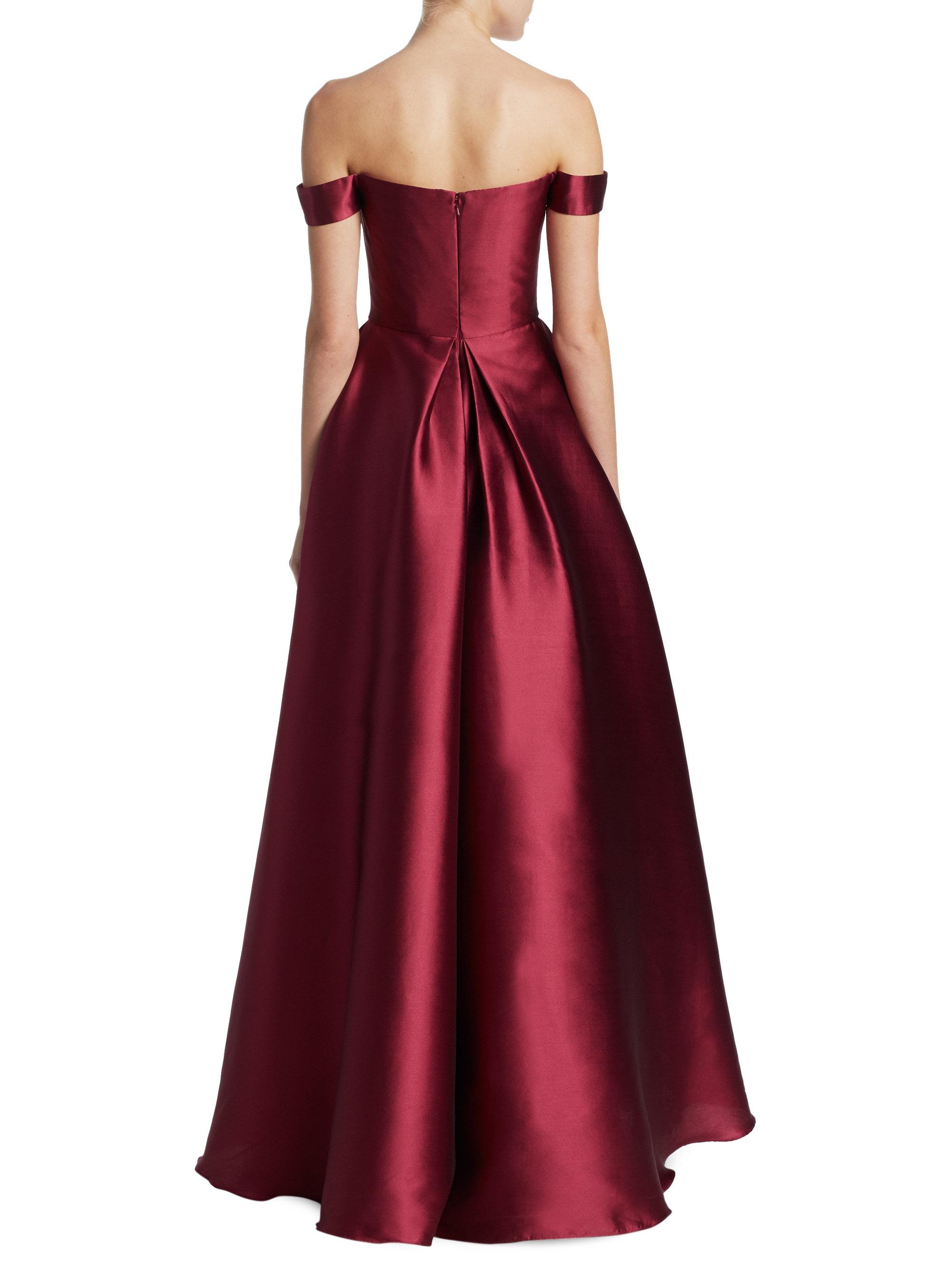 monique lhuillier red gown