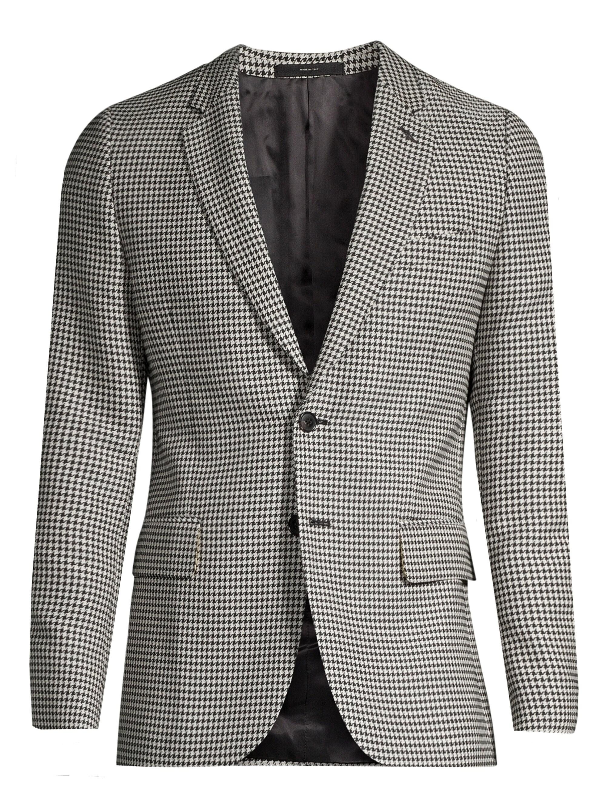 Paul Smith Wool Soho Houndstooth Standard Sport Coat in Black White (Black) for Men Lyst