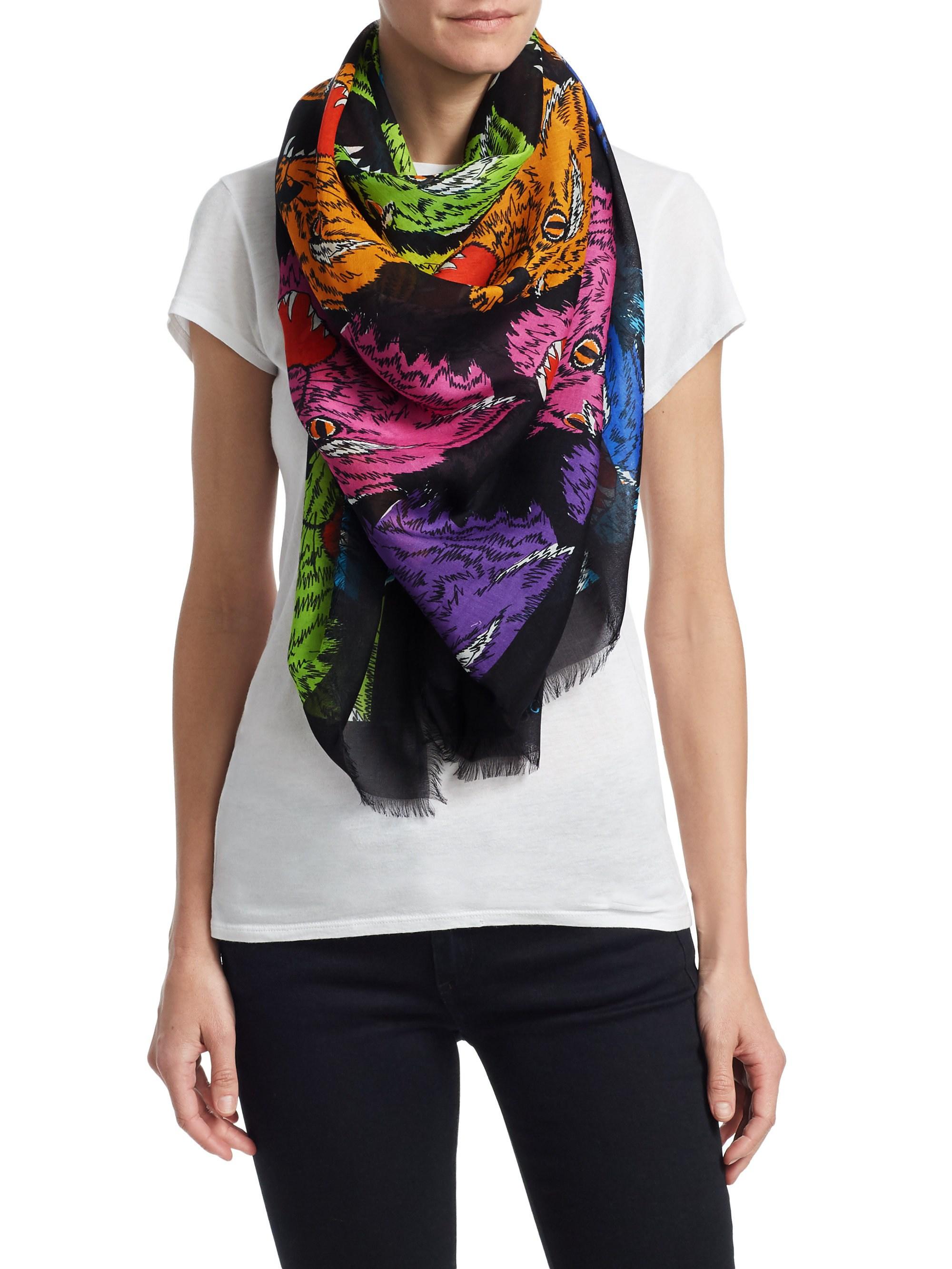 gucci rainbow scarf