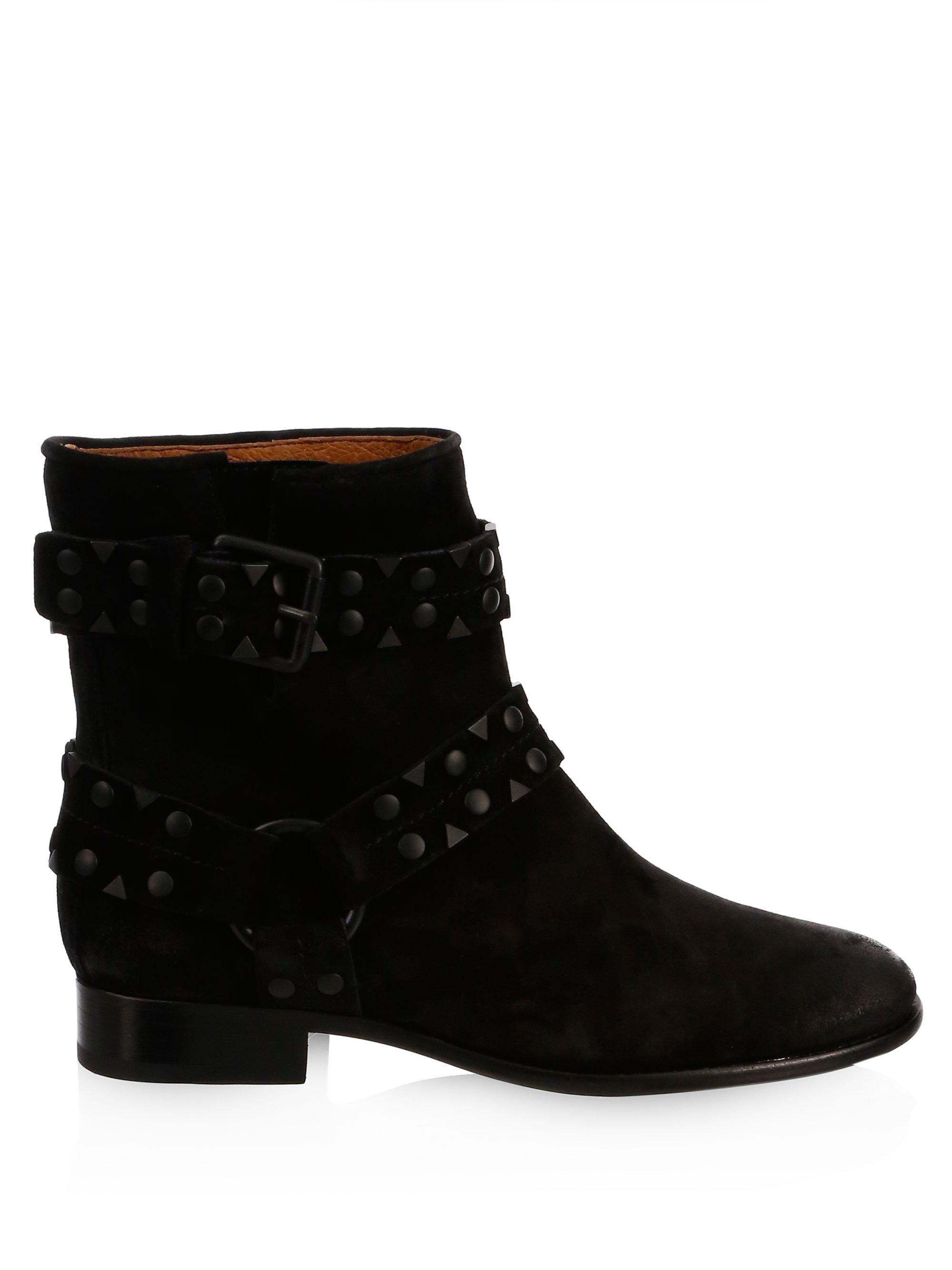 frye black suede boots