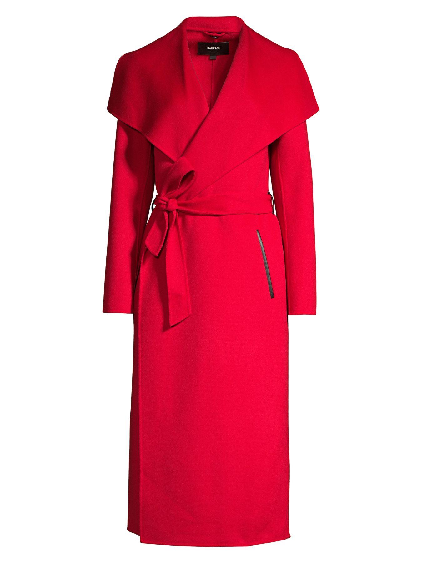 mackage red coat