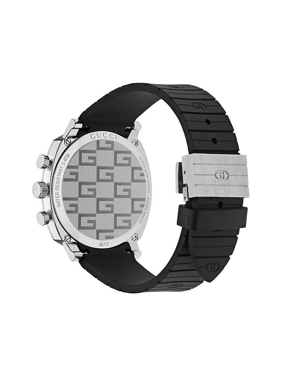 Gucci Ya157301 Grip Stainless Steel And 