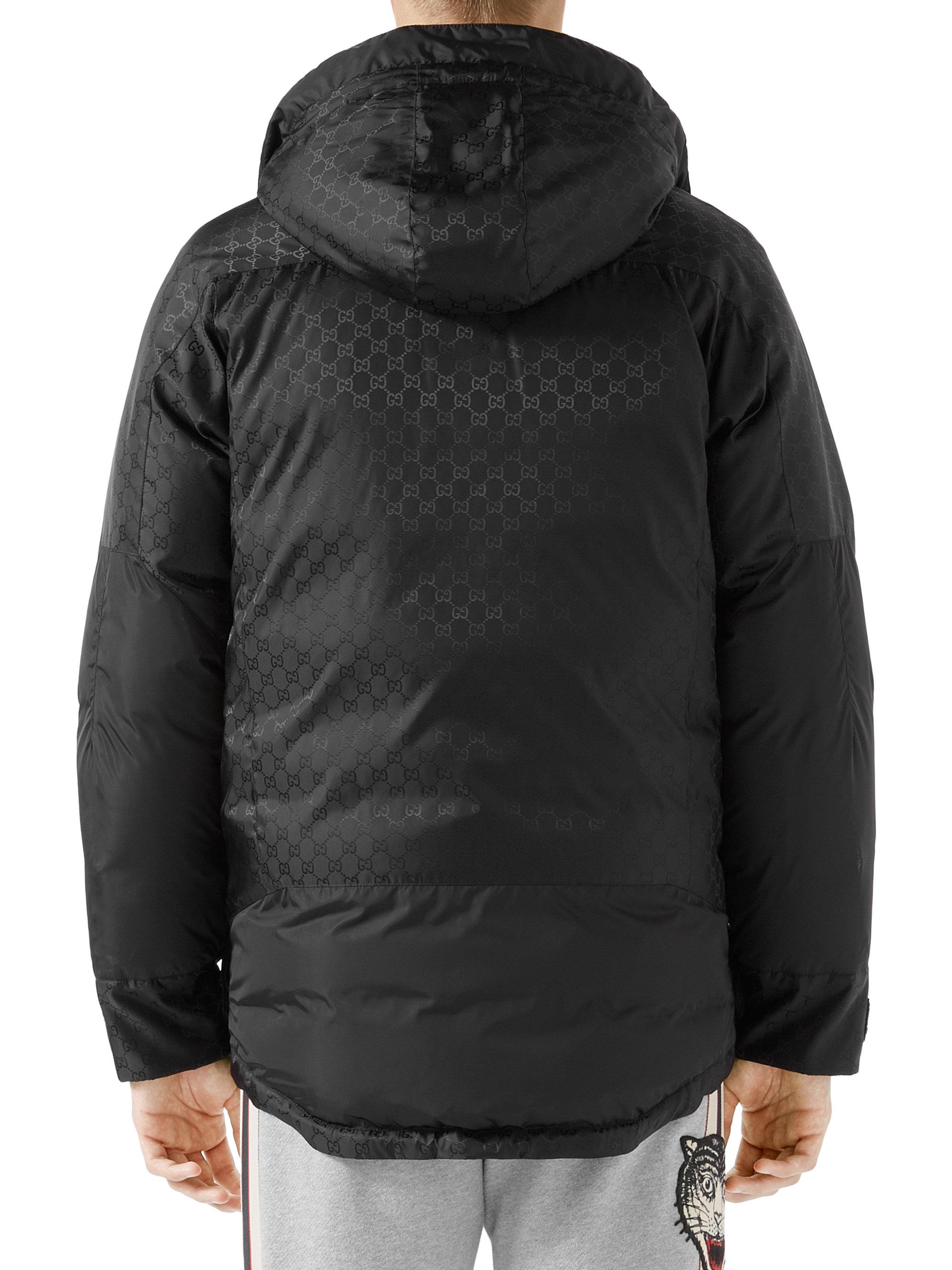gucci puffer jacket black