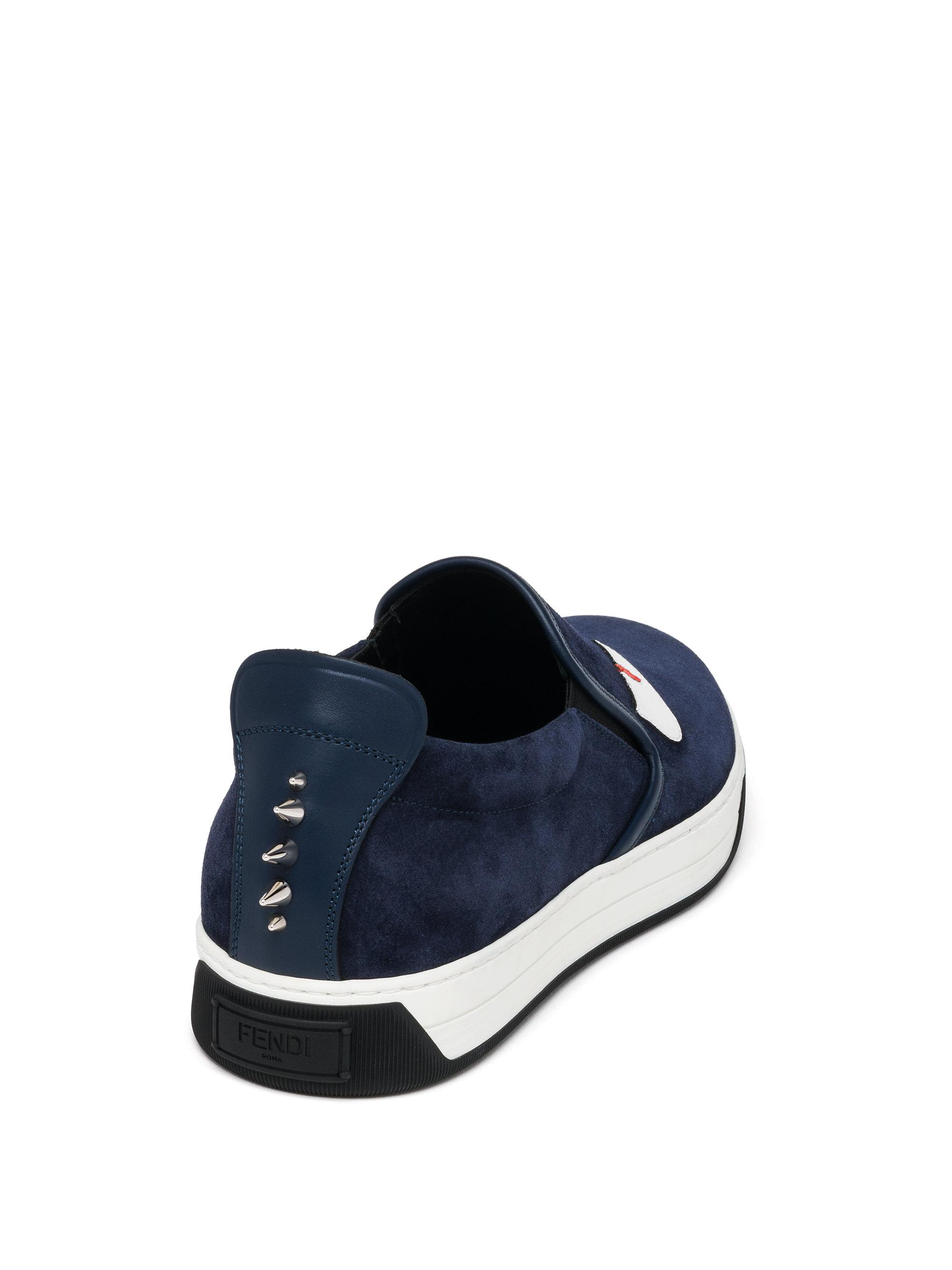 fendi monster slip on