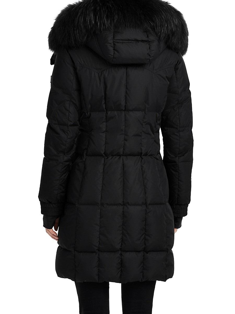 fox fur puffer coat