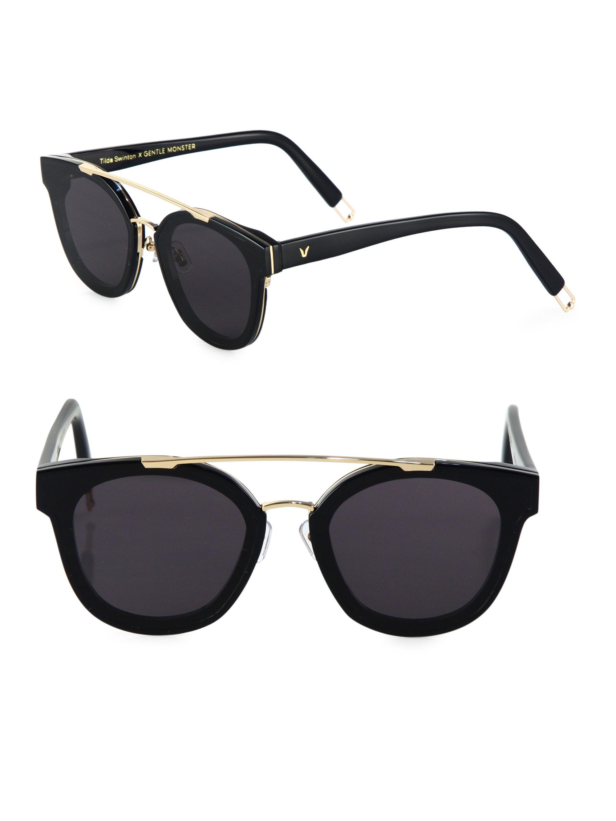 Lyst - Gentle Monster Tilda Swilton X Newtonic 64Mm Rounded Square ...
