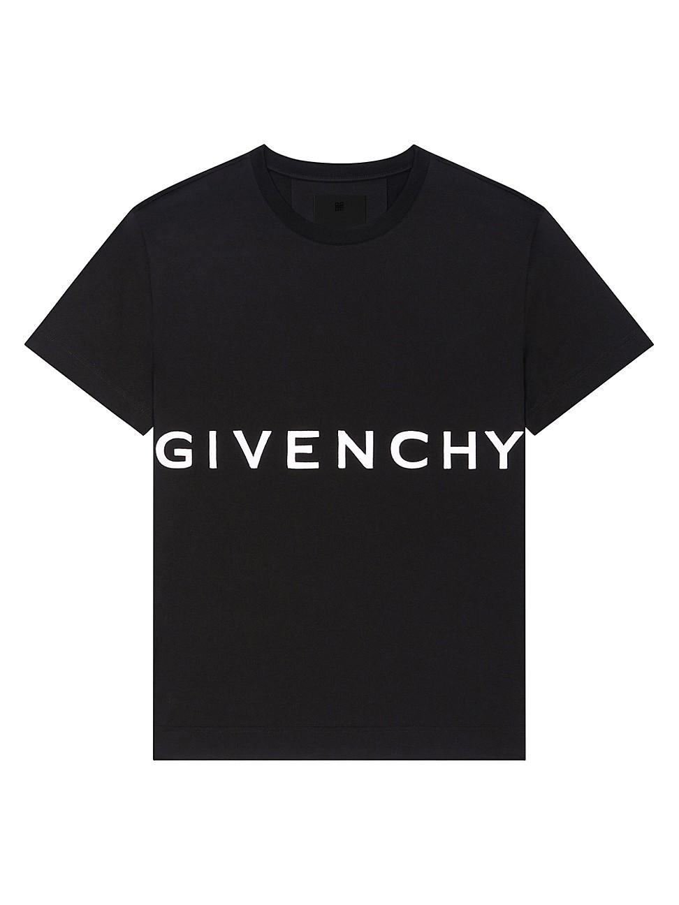 Givenchy Oversized T-shirt In Embroidered Jersey in Black for Men | Lyst