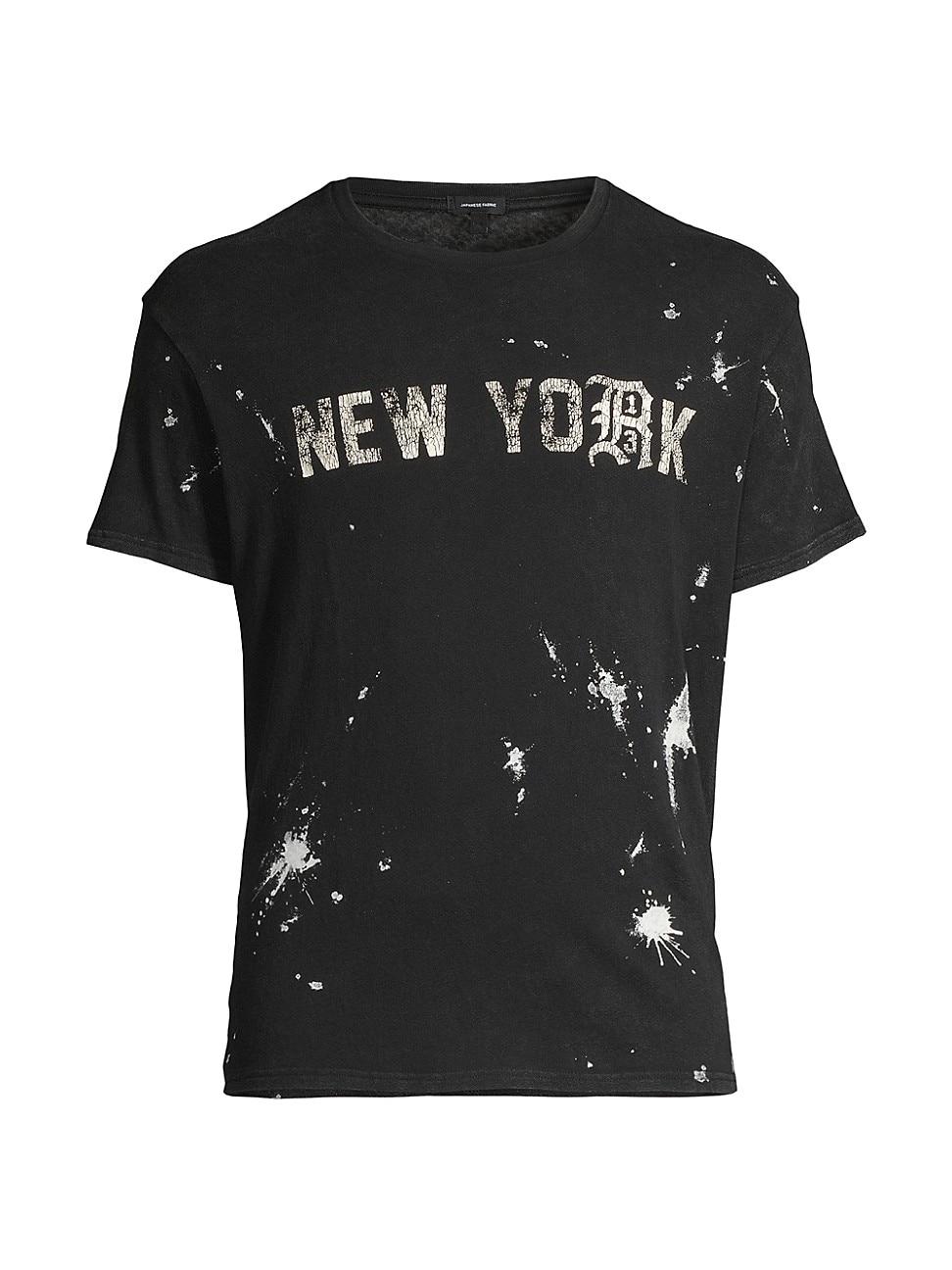 R13 New York Boy Splatter T-shirt in Black for Men | Lyst