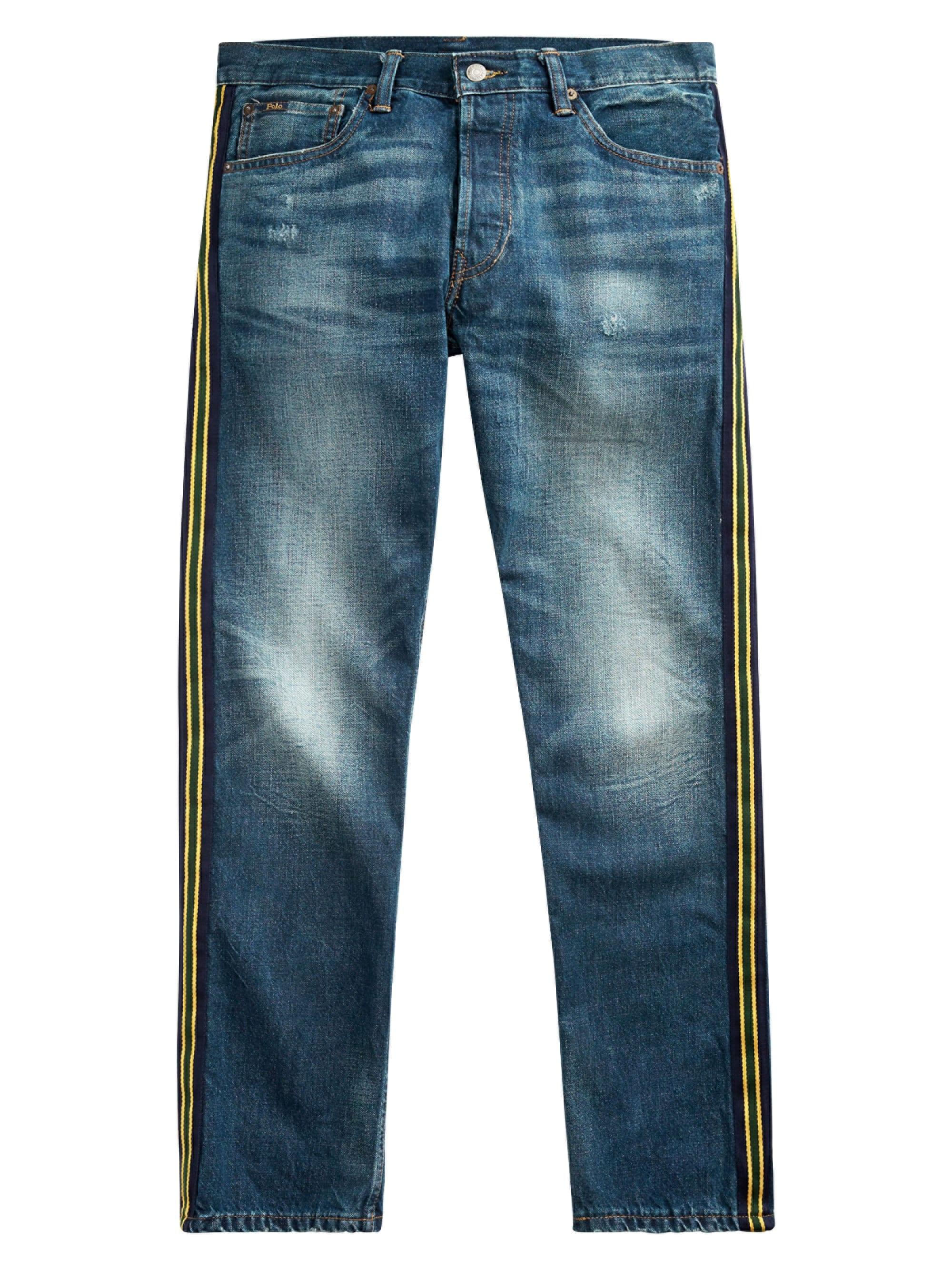forsætlig Microbe Postbud Polo Ralph Lauren Denim Yale Side-stripe Slim-straight Jeans in Blue for  Men - Lyst