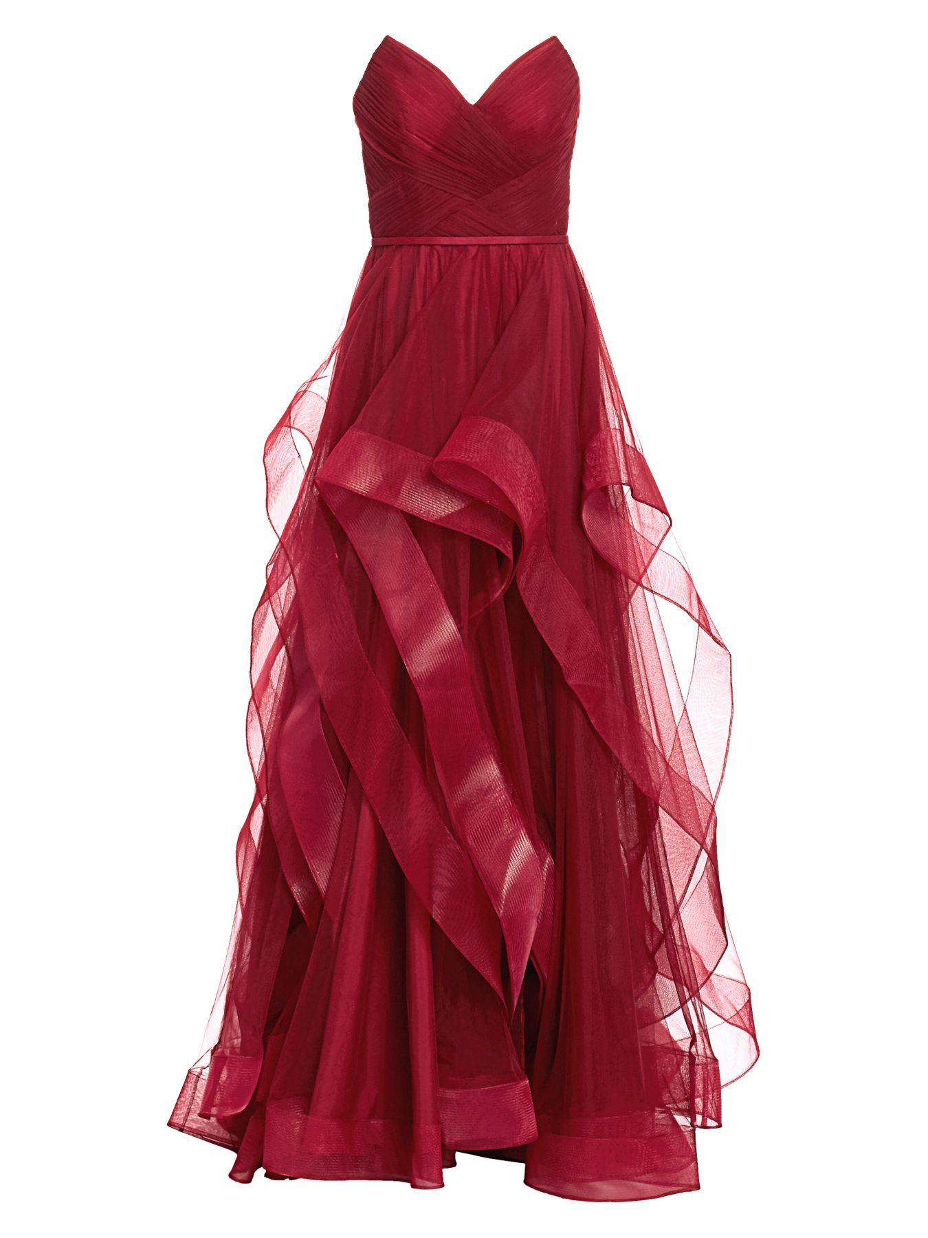 basix strapless tulle ball gown