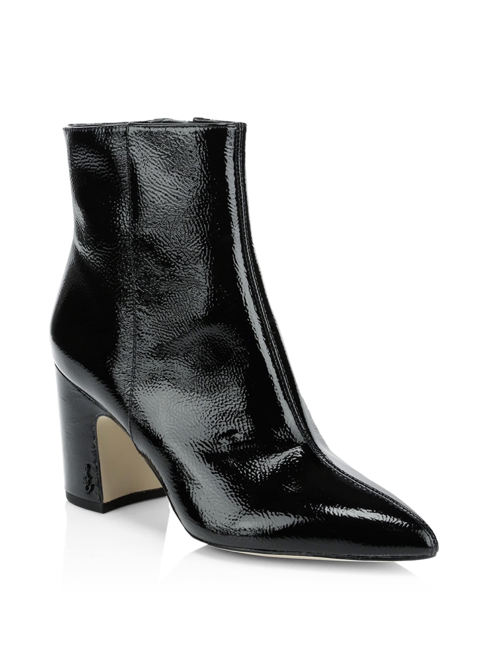 sam edelman patent leather boots