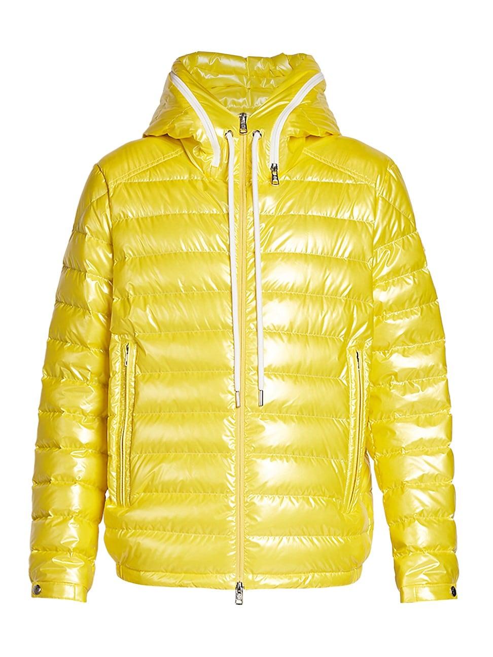 Moncler Akinari Giubbotto Down Puffer Jacket in Yellow for Men | Lyst