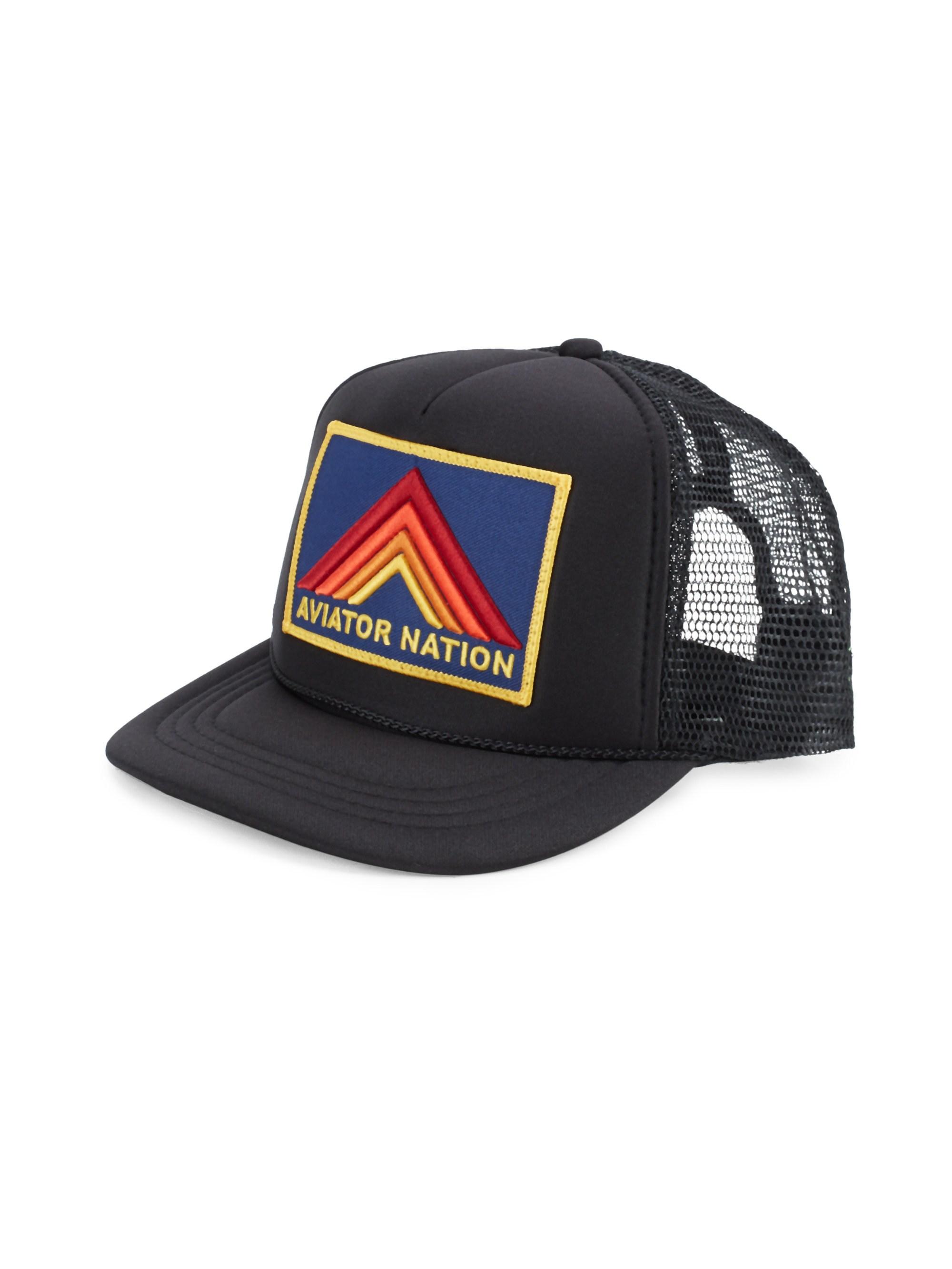 Aviator Nation Kid's Mountain Stripe Baseball Cap - Red in Black for Men |  Lyst