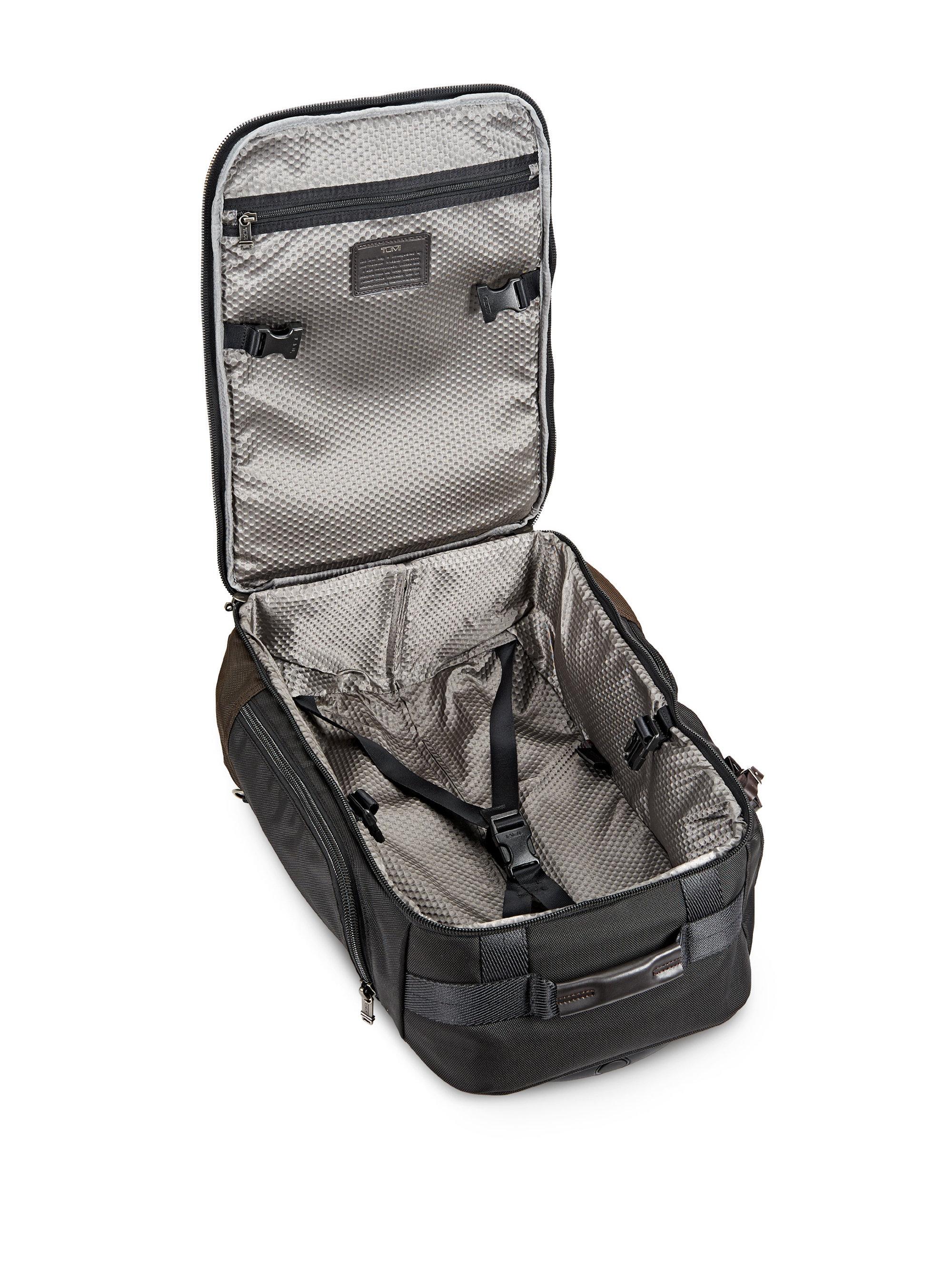 Tumi Synthetic Alpha Bravo Peterson Wheeled Backpack in Black for Men