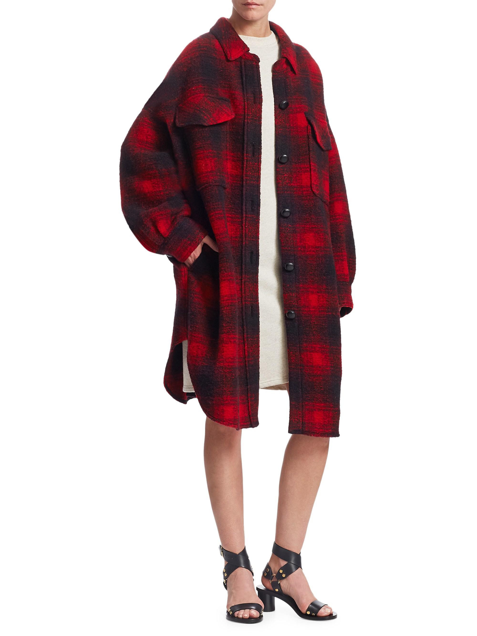Isabel marant flannel coat Clearance