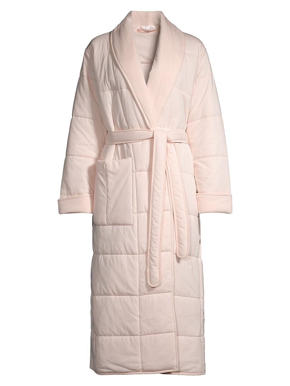 Skin Cotton Sierra Quilted Duvet Robe in Pearl Pink (Pink) Lyst