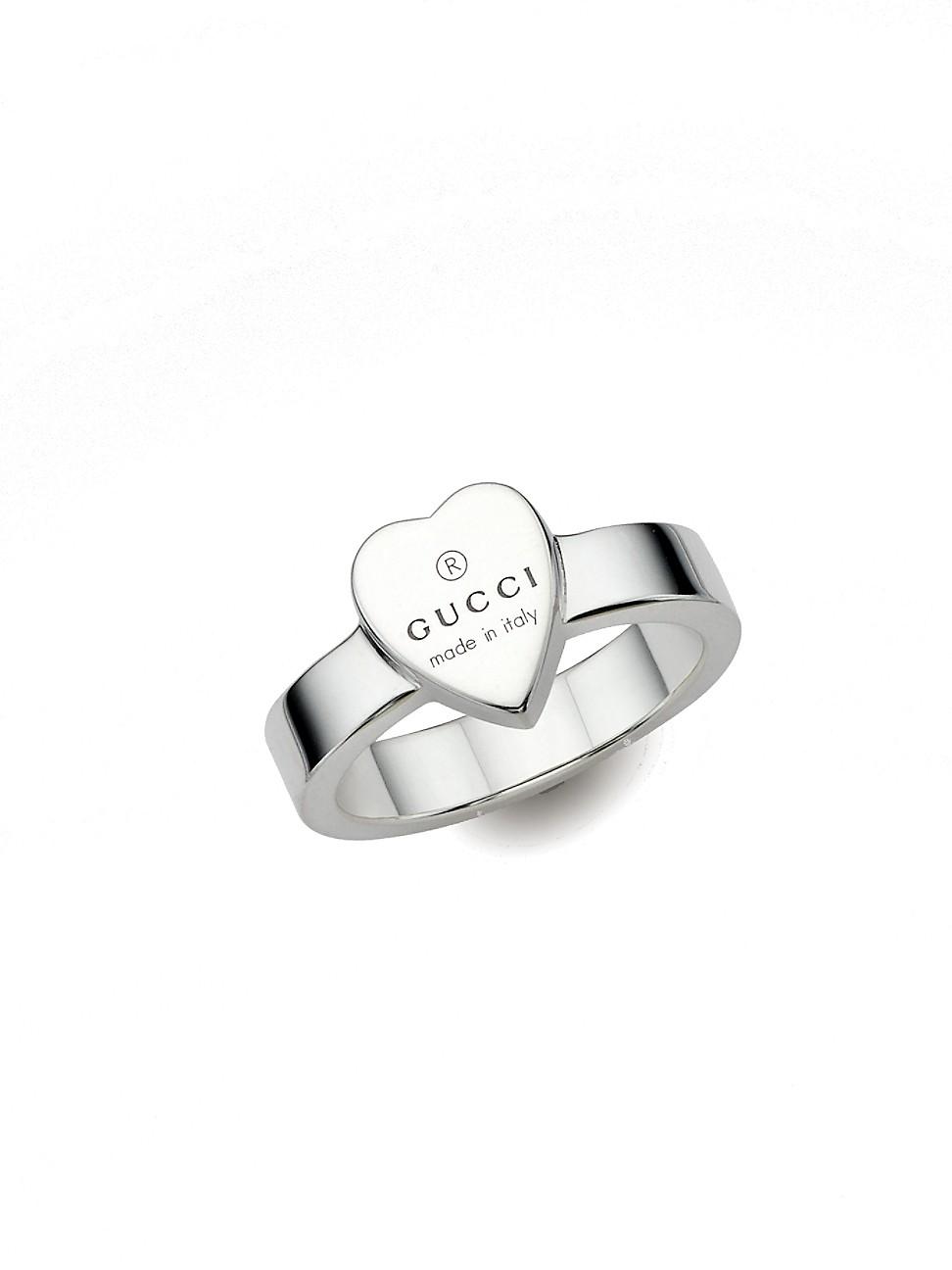 black gucci heart ring