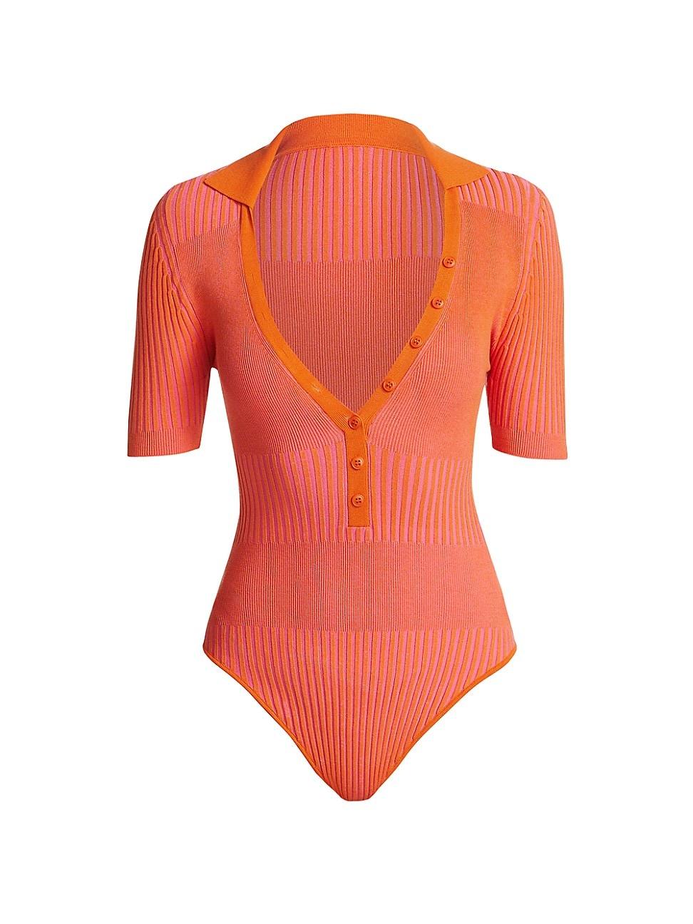 Jacquemus Le body Adour knitted bodysuit | Browns