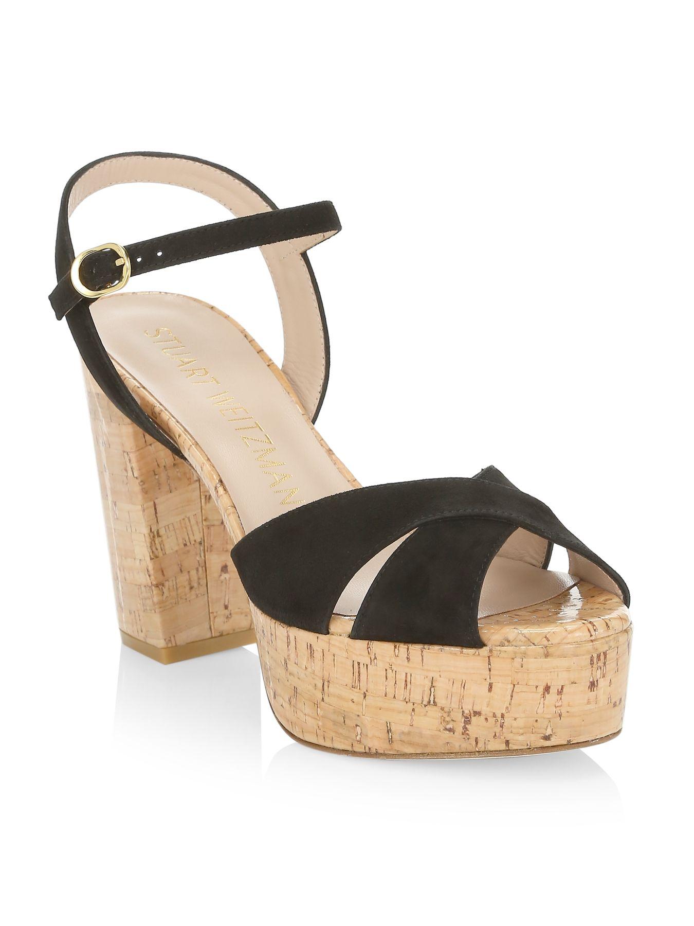 stuart weitzman platform sandals