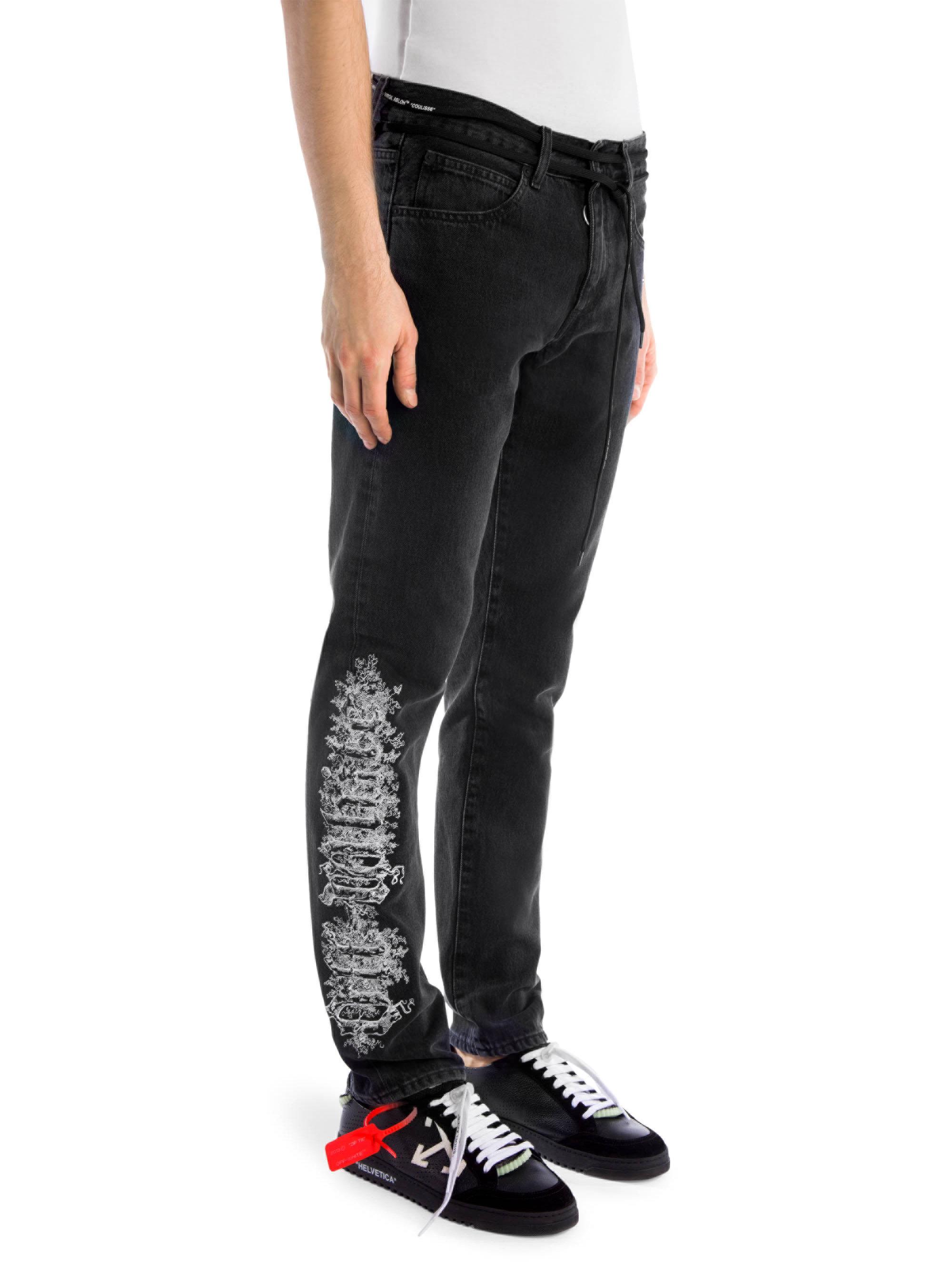 off white gothic jeans