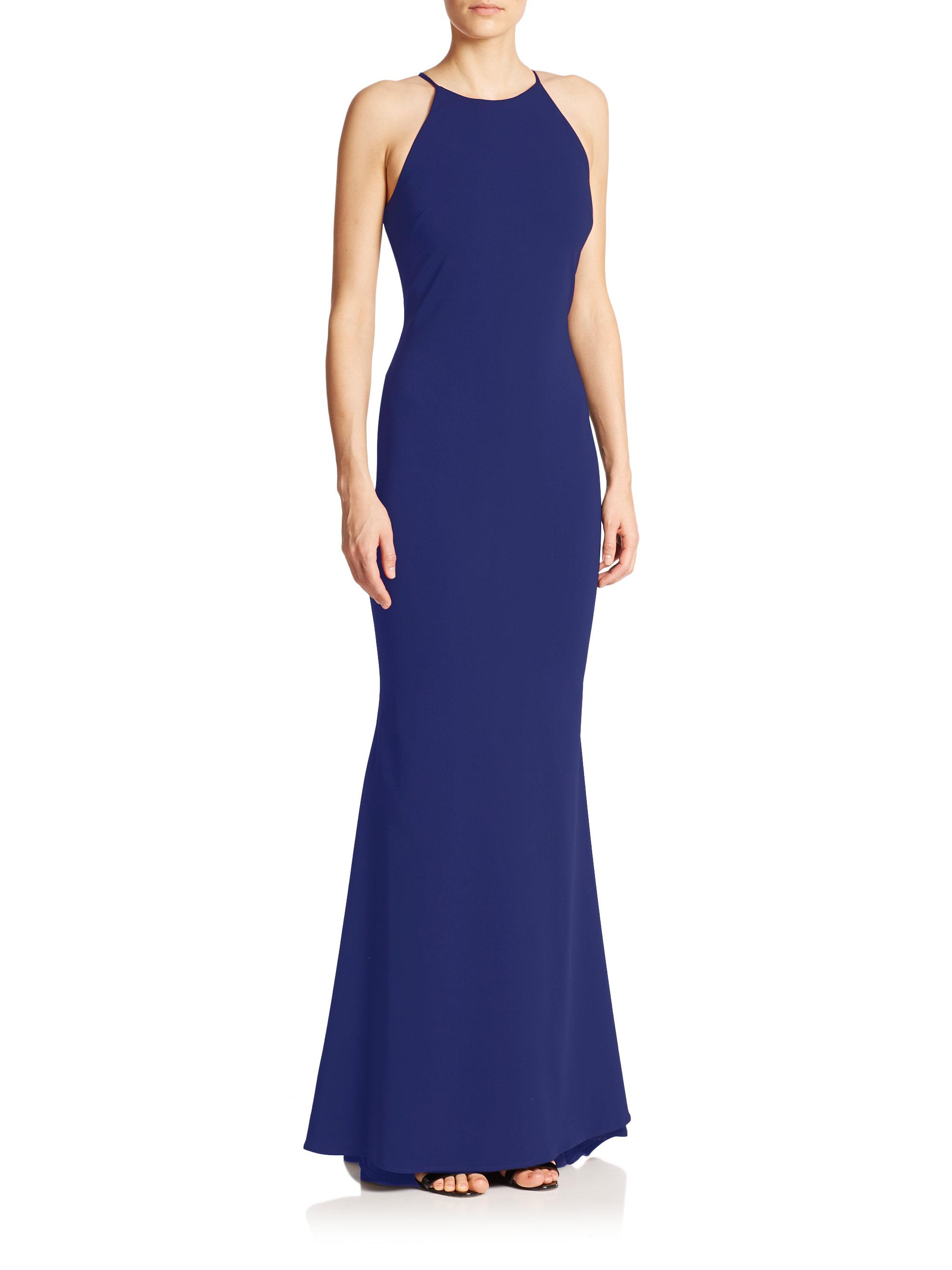 badgley mischka cobalt sweetheart gown