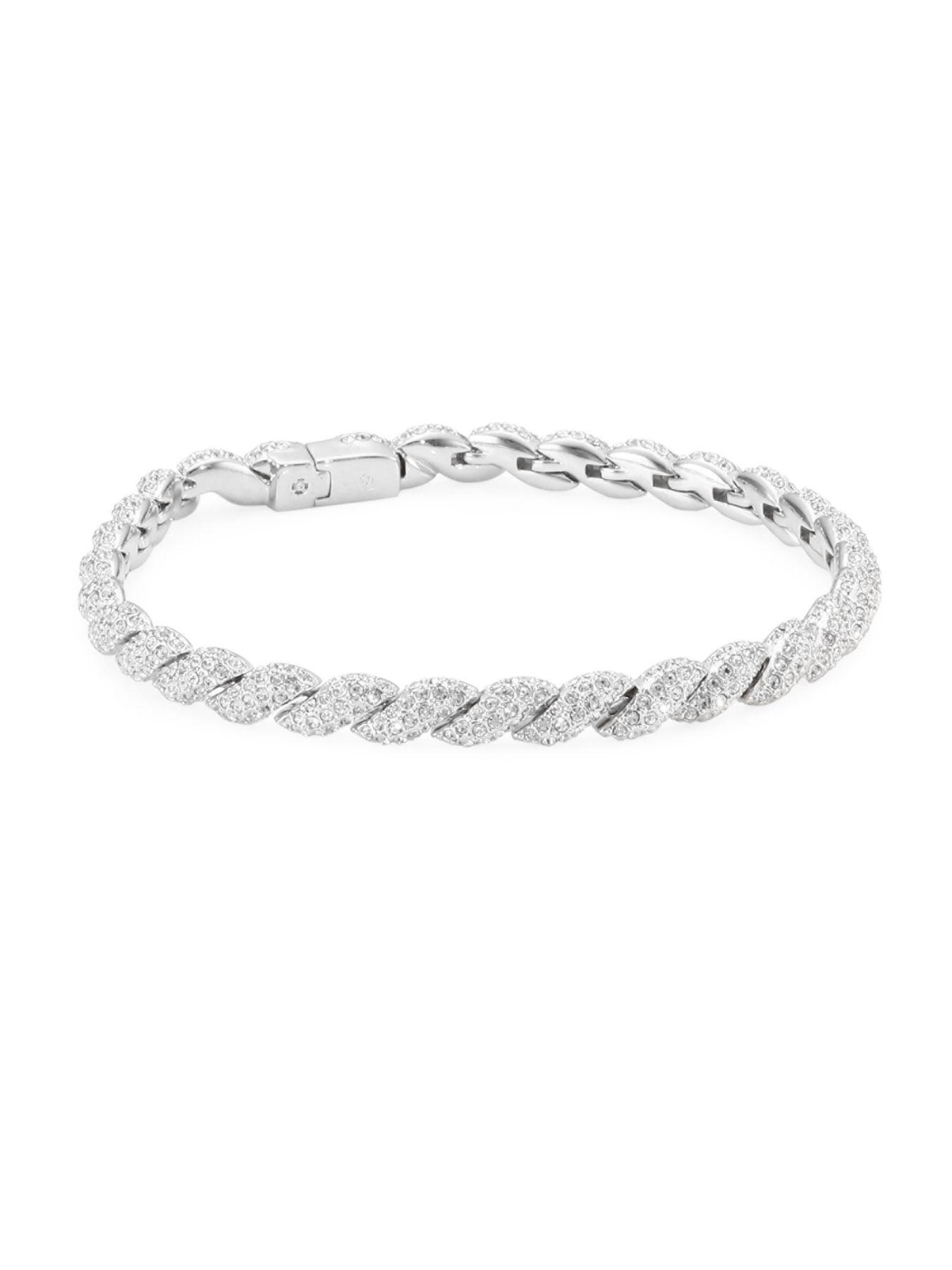 Adriana Orsini Flexible Swarovski Crystallink Bracelet in Silver ...