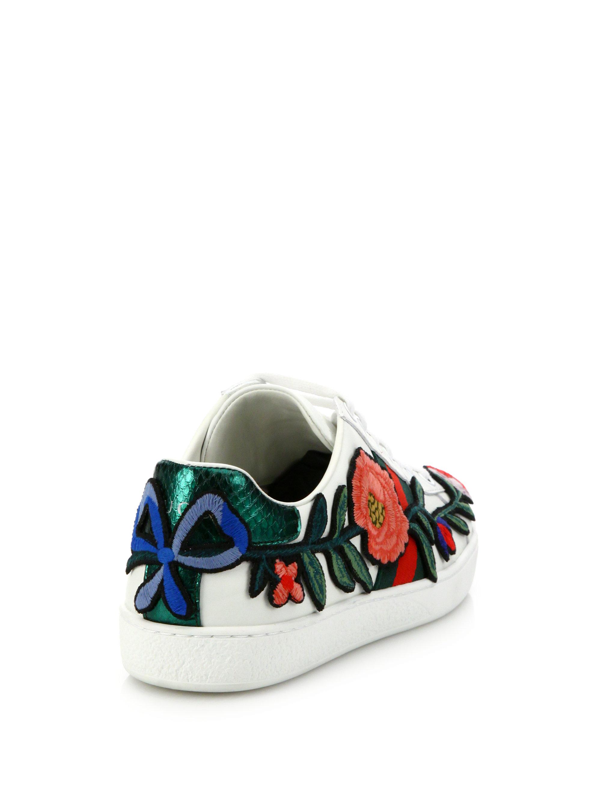 gucci ace floral