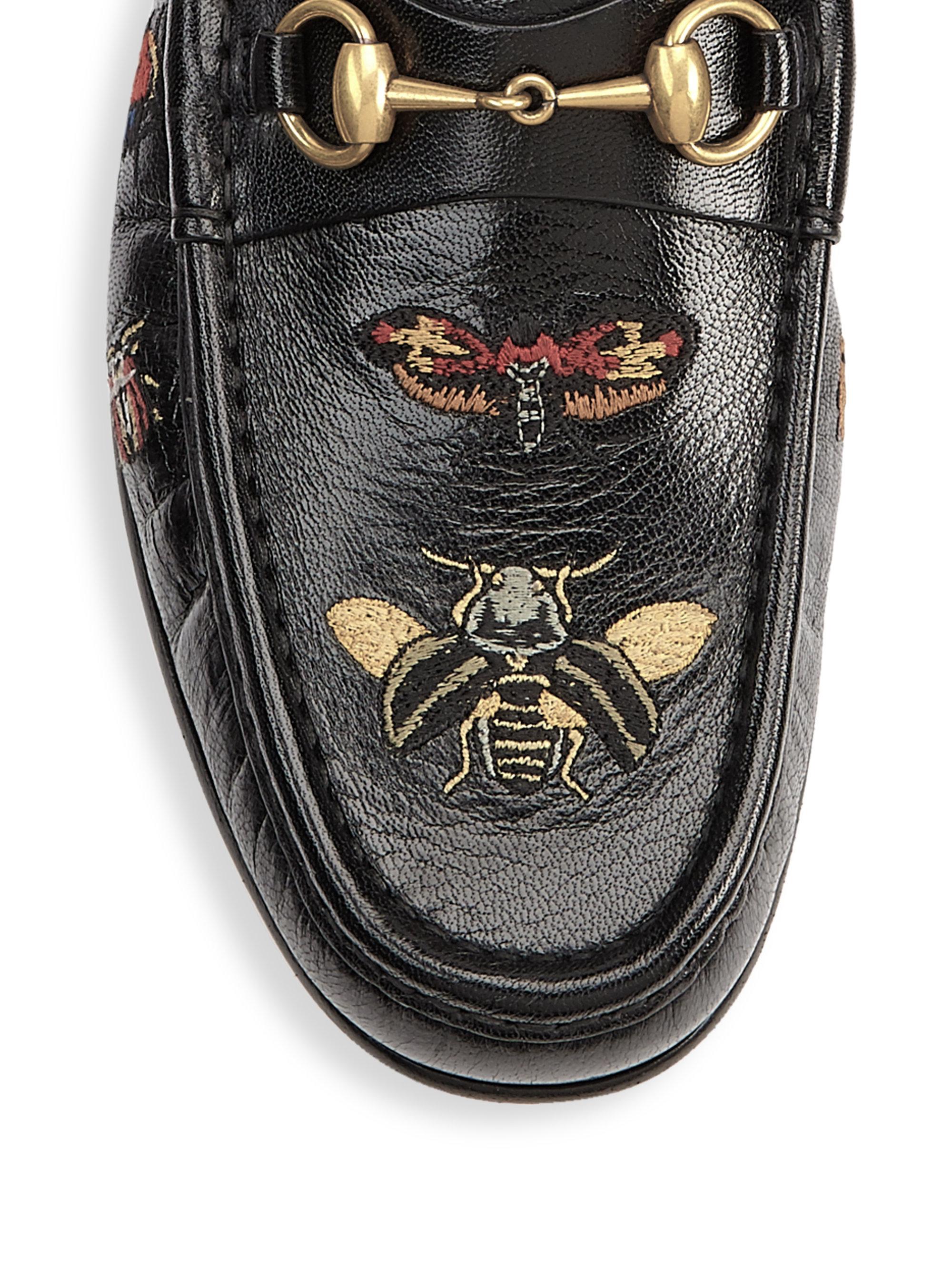 Gucci Roos Insect Motif Leather 
