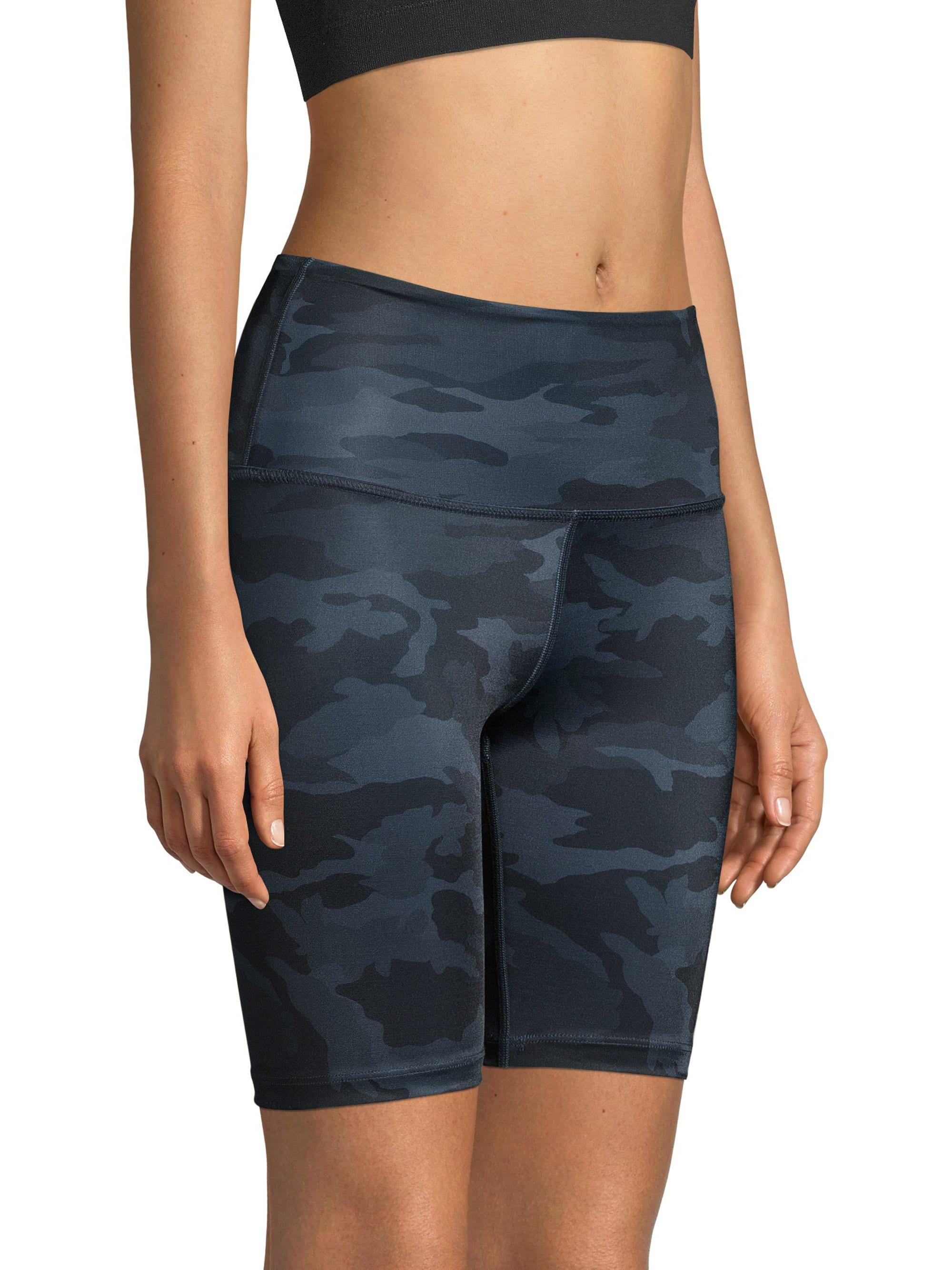 Beyond Yoga Highwaist Camo Biker Shorts in Blue Lyst