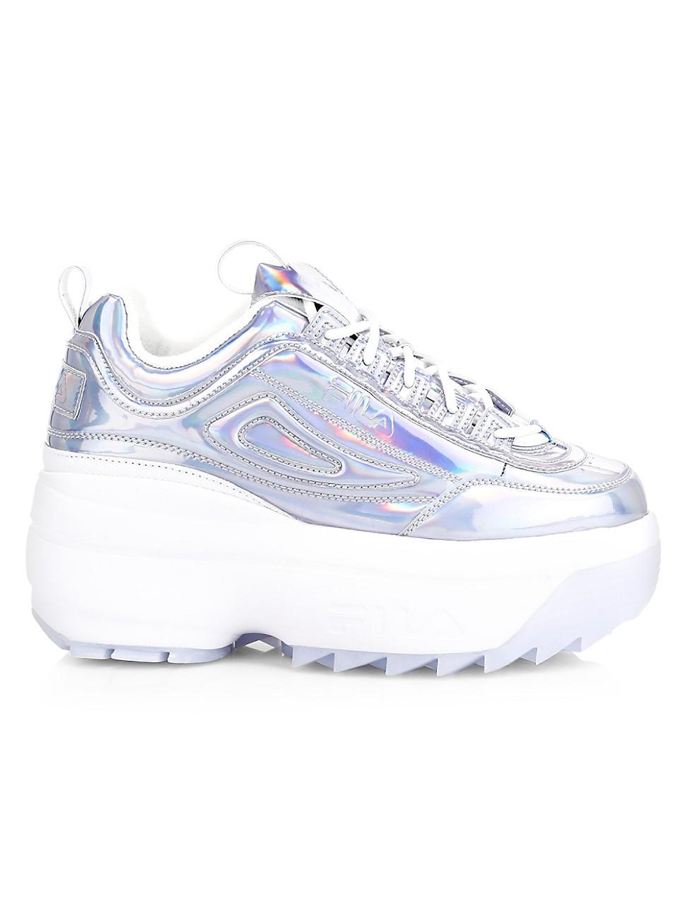 iridescent fila sneakers