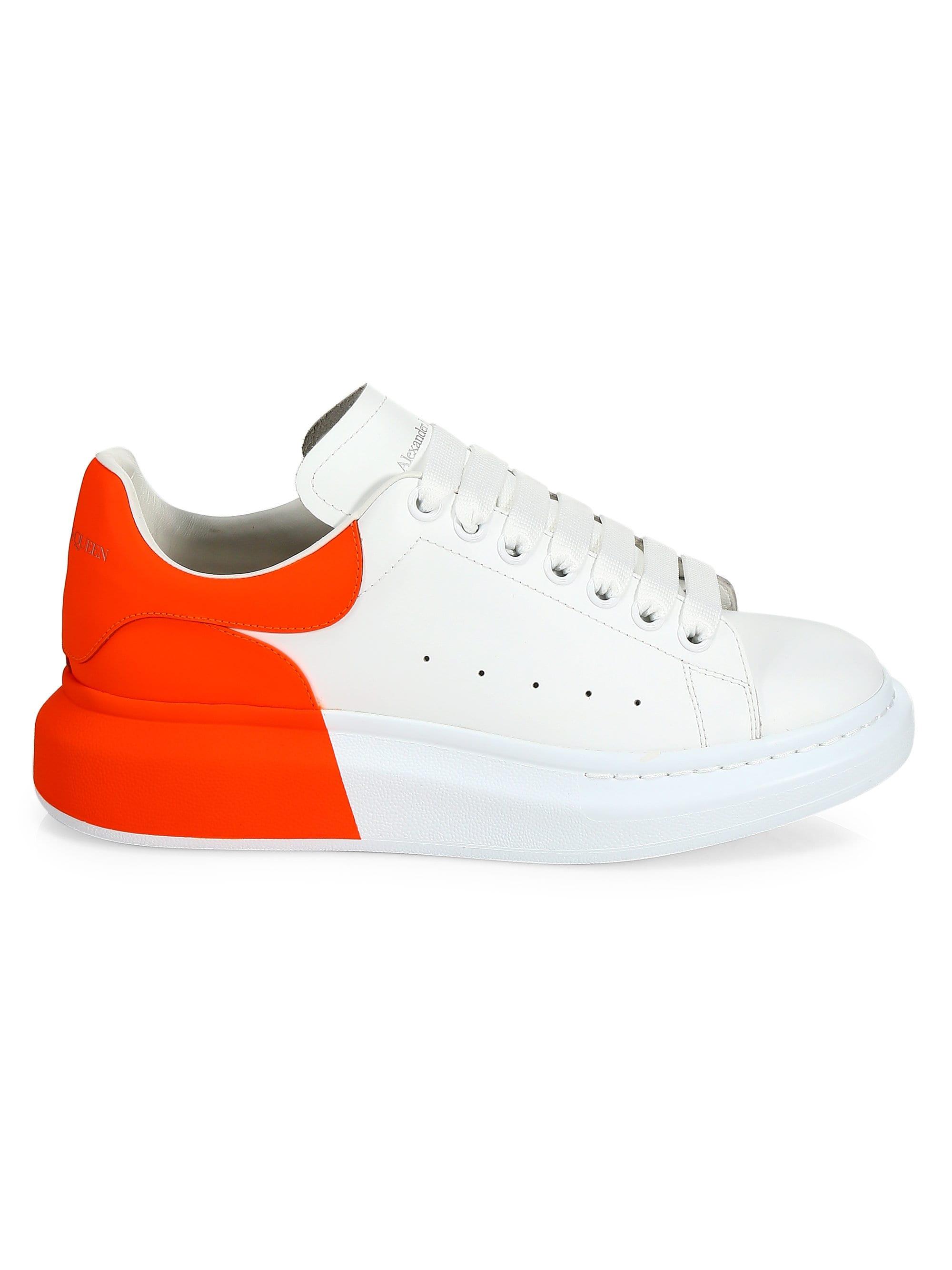 Neon alexander mcqueen trainers best sale