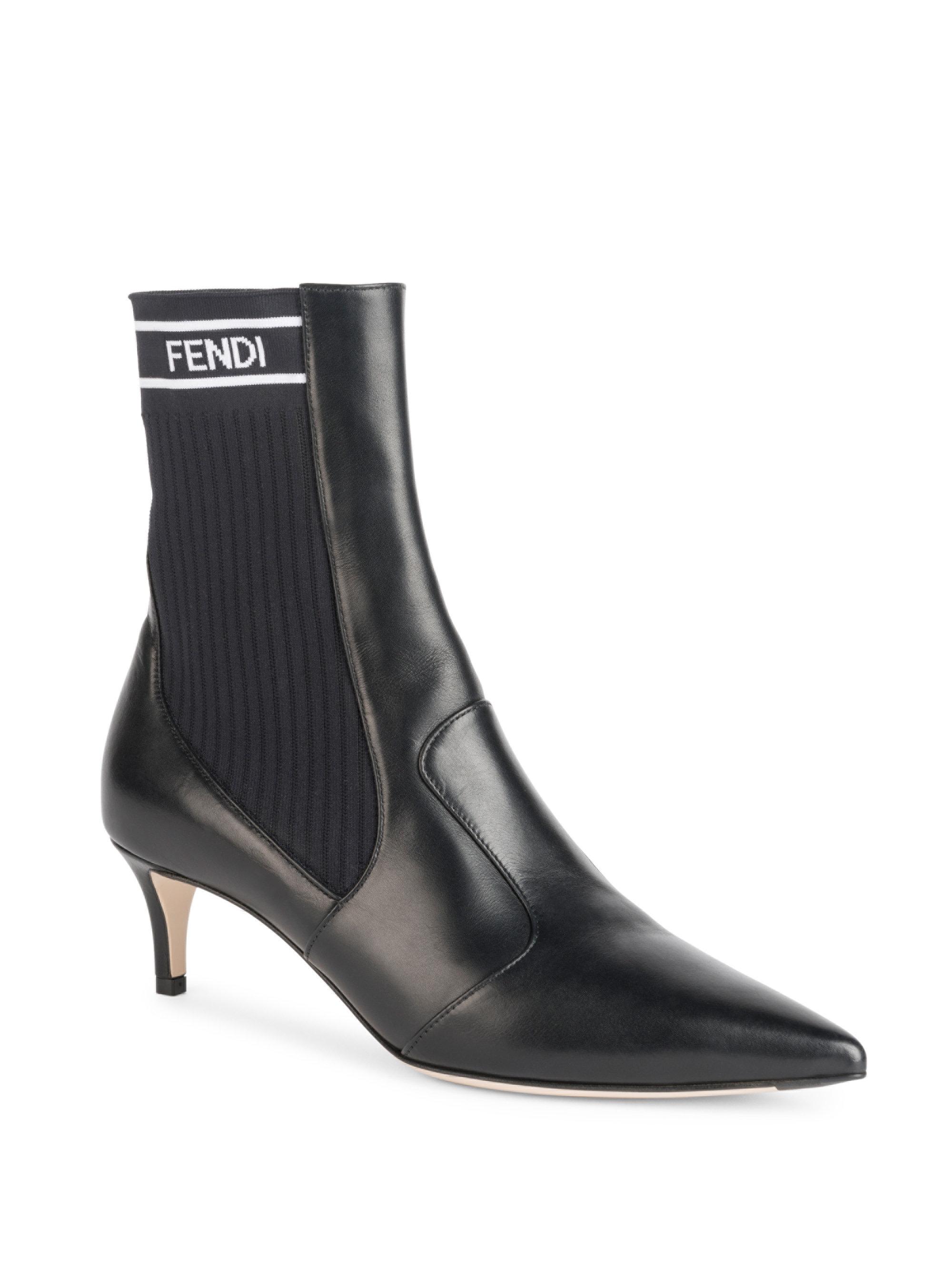 fendi rockoko ankle boots