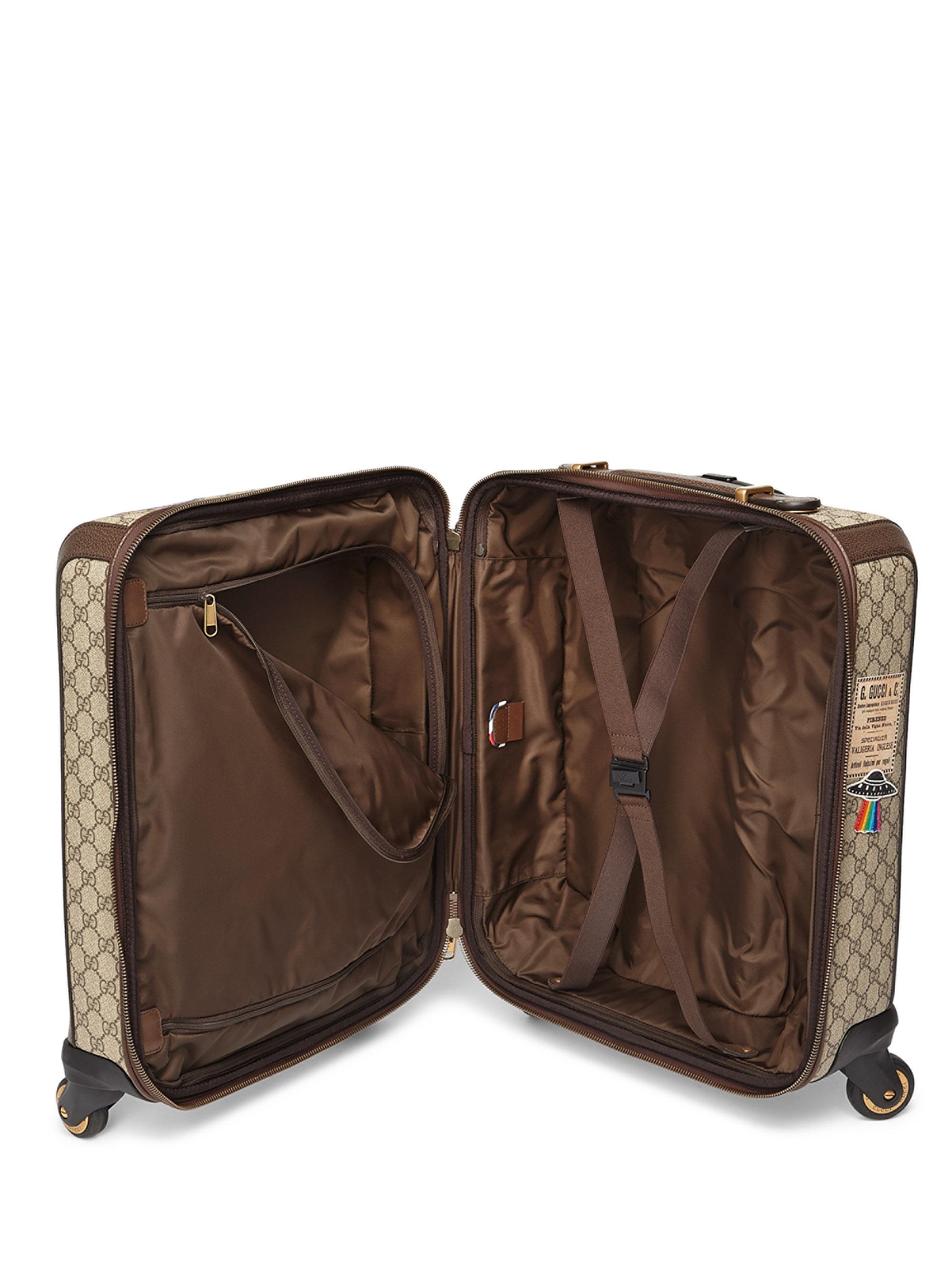 Gucci Canvas Gg Supreme Patches Carry-on Case in Beige (Natural) for Men - Lyst