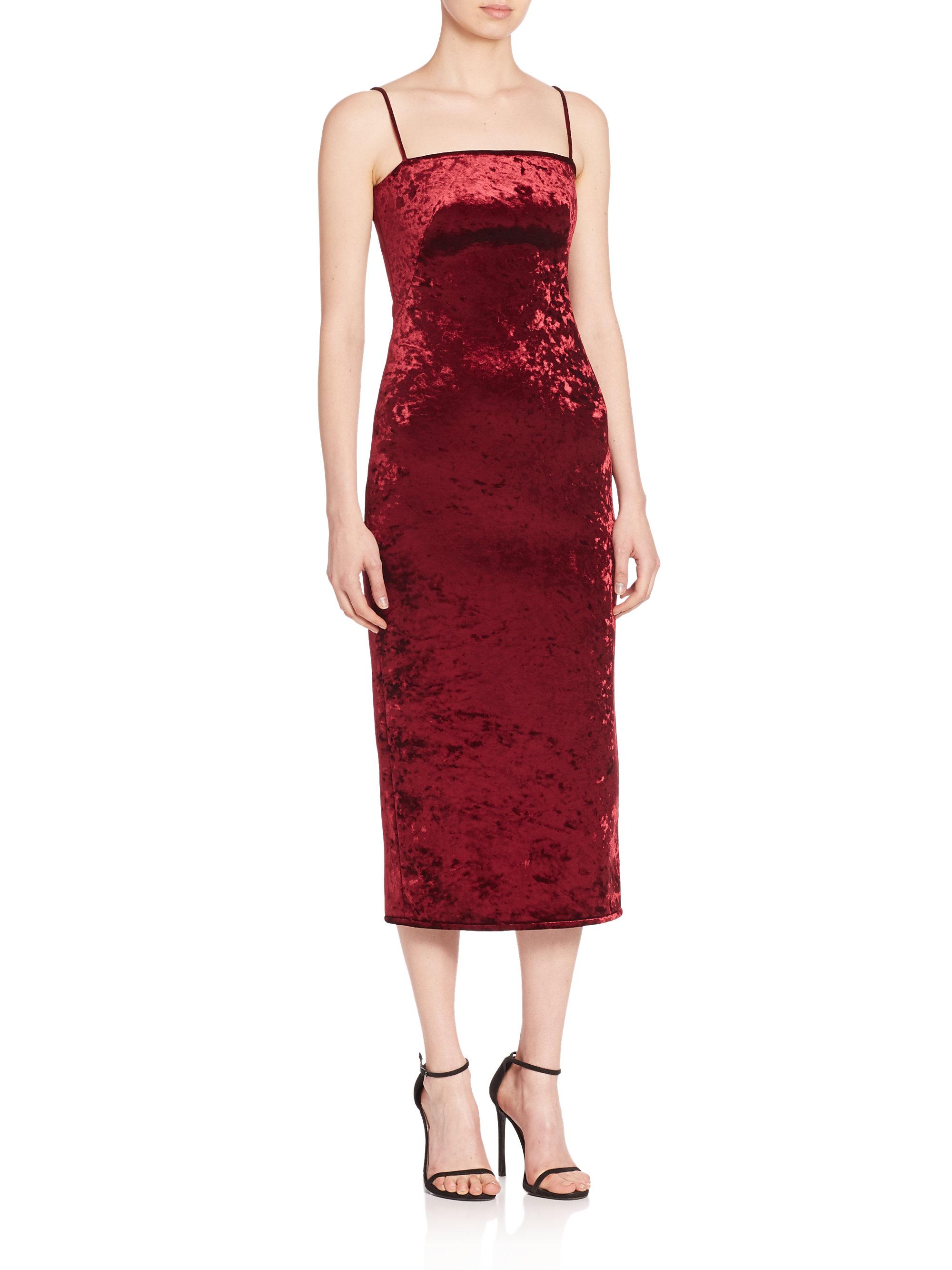 Constance velvet midi dress Clearance