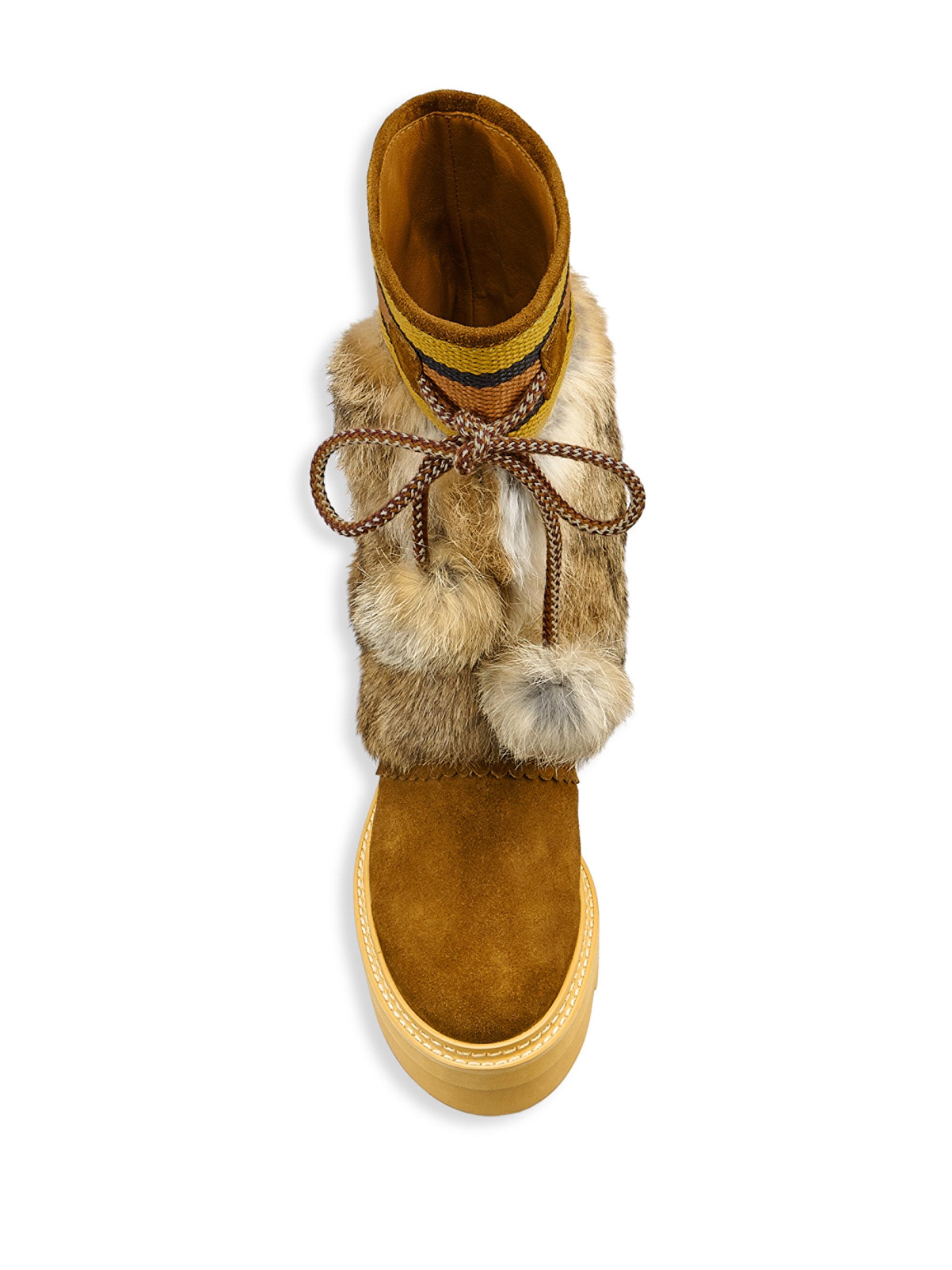 see by chloe fur boots