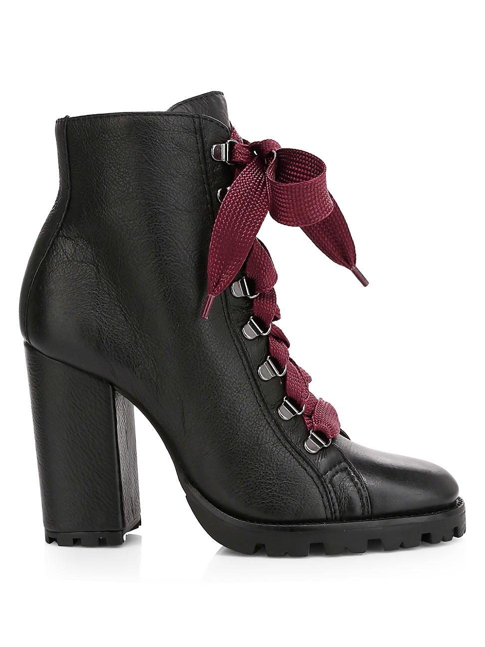 schutz women's zara high block heel booties 5 black