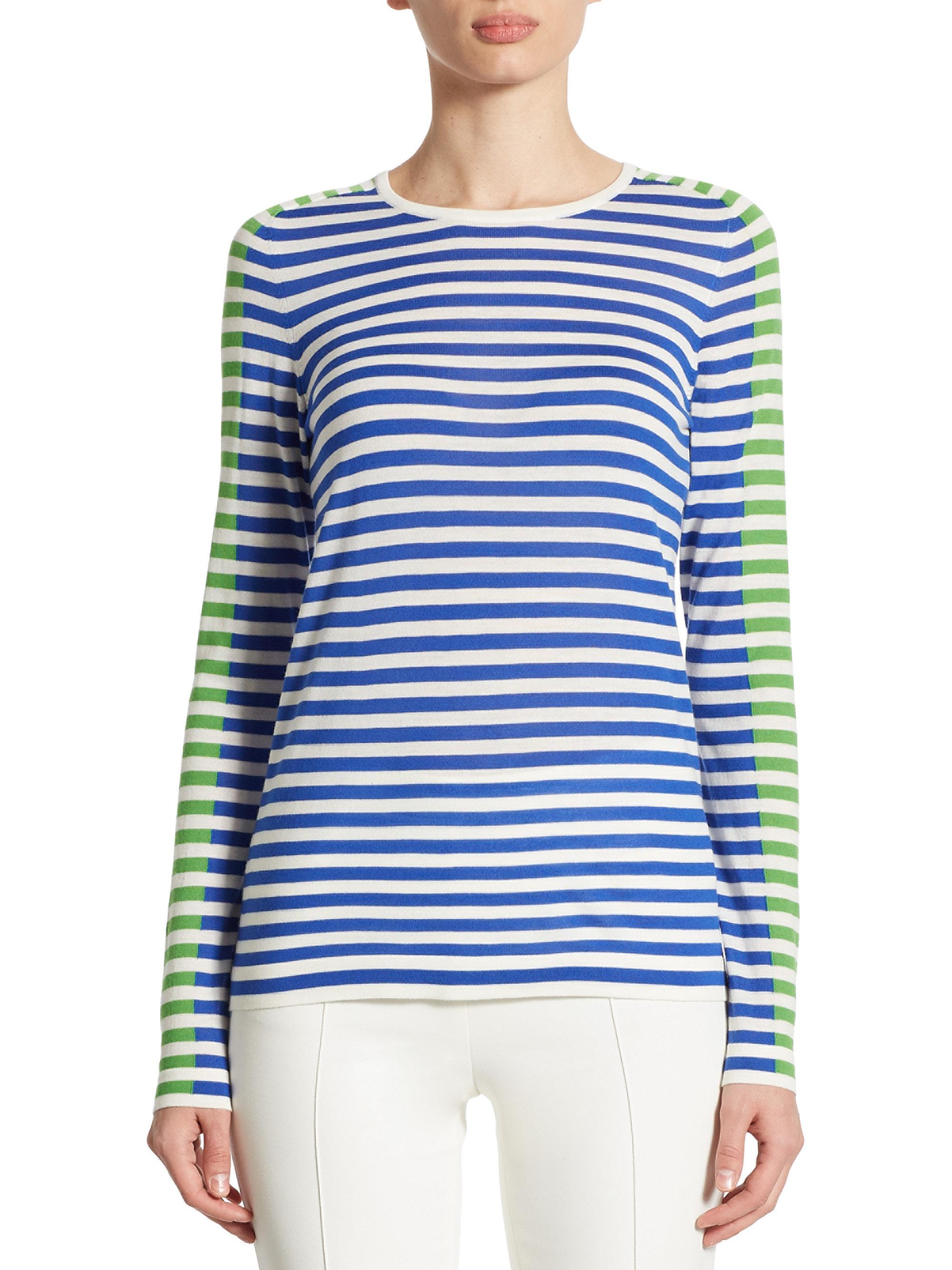 Akris Punto Striped Wool Pullover in 