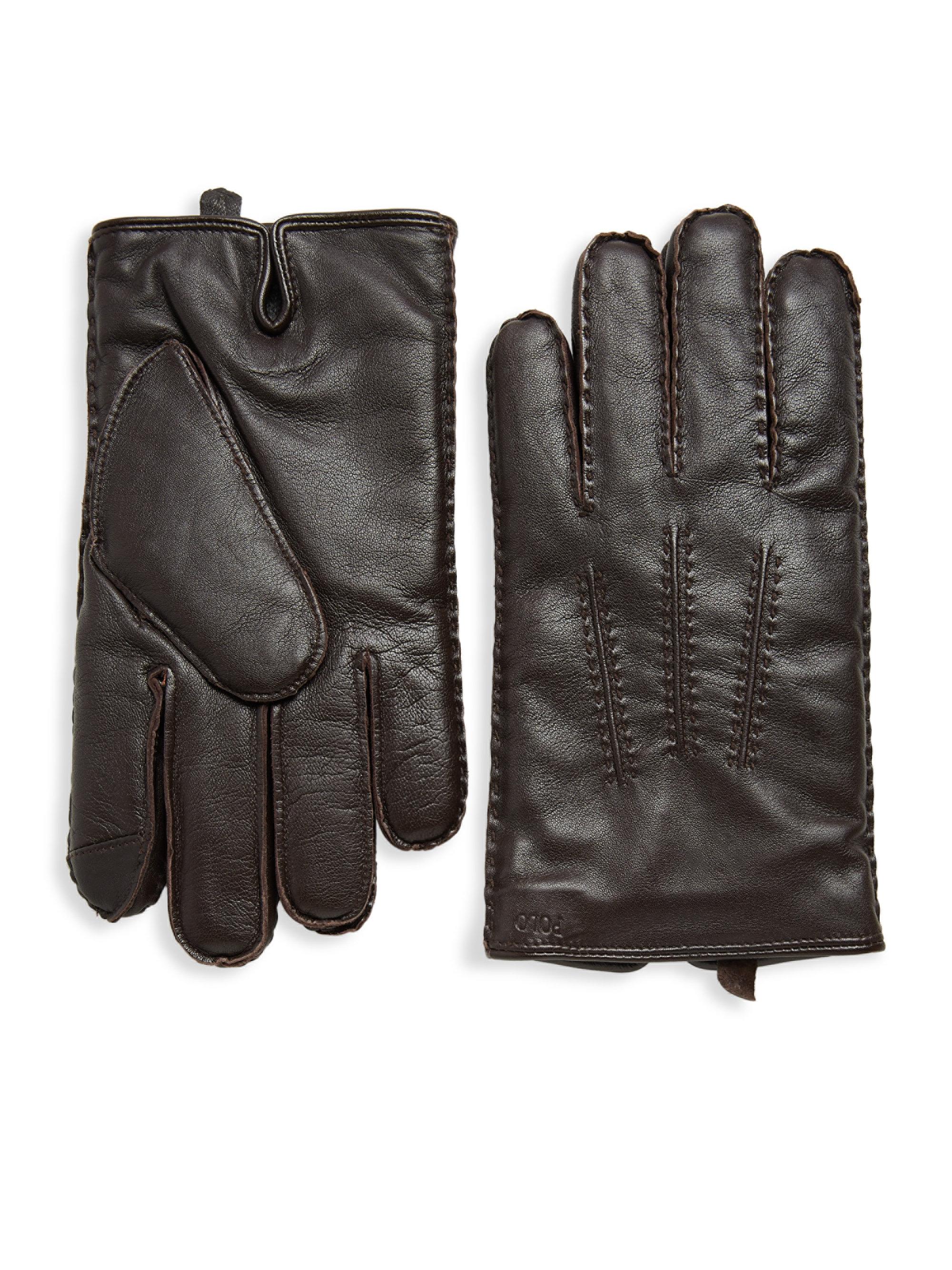 Polo Ralph Lauren Cashmere Lined Leather Gloves Images Gloves and