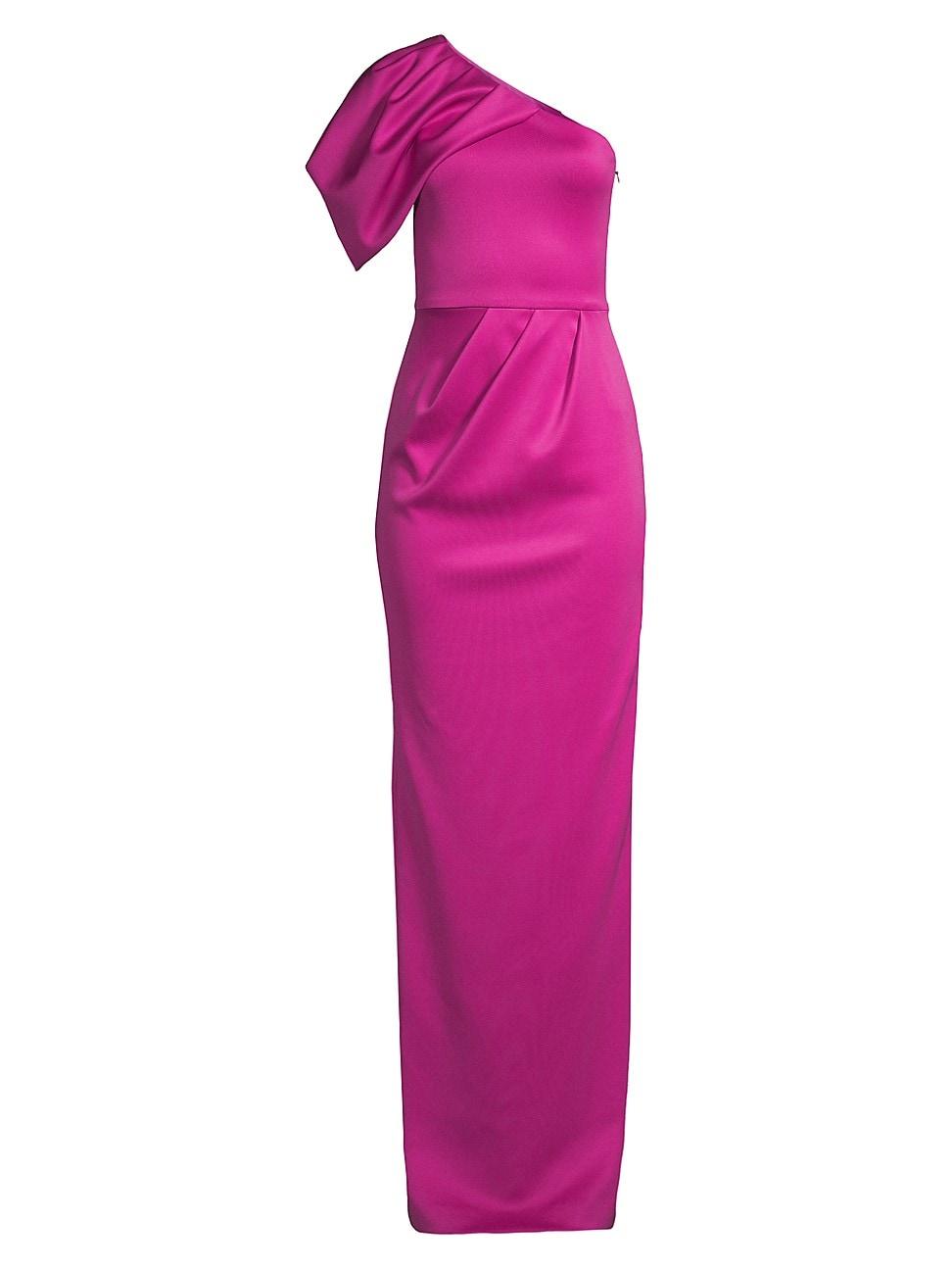 Black Halo Egan One-shoulder Gown in Pink | Lyst